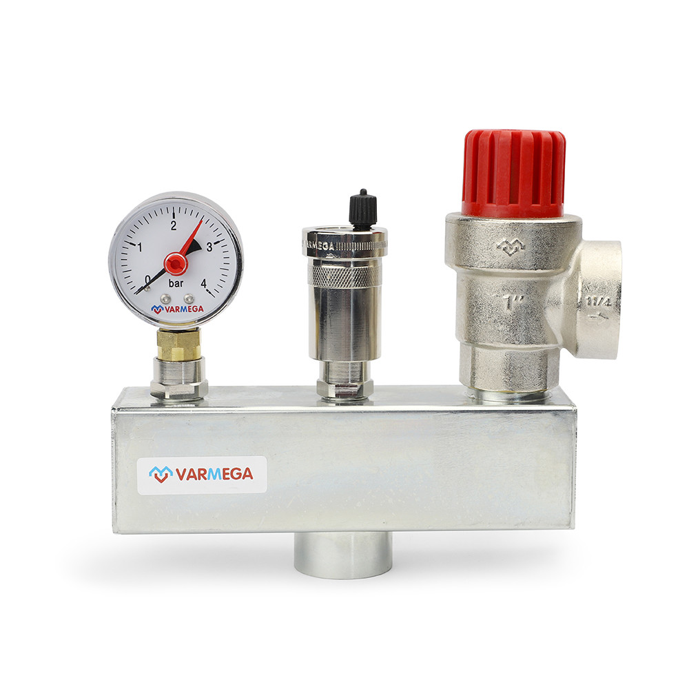 Группа безопасности котла VARMEGA VM16303, 1", сталь, до 200 кВт