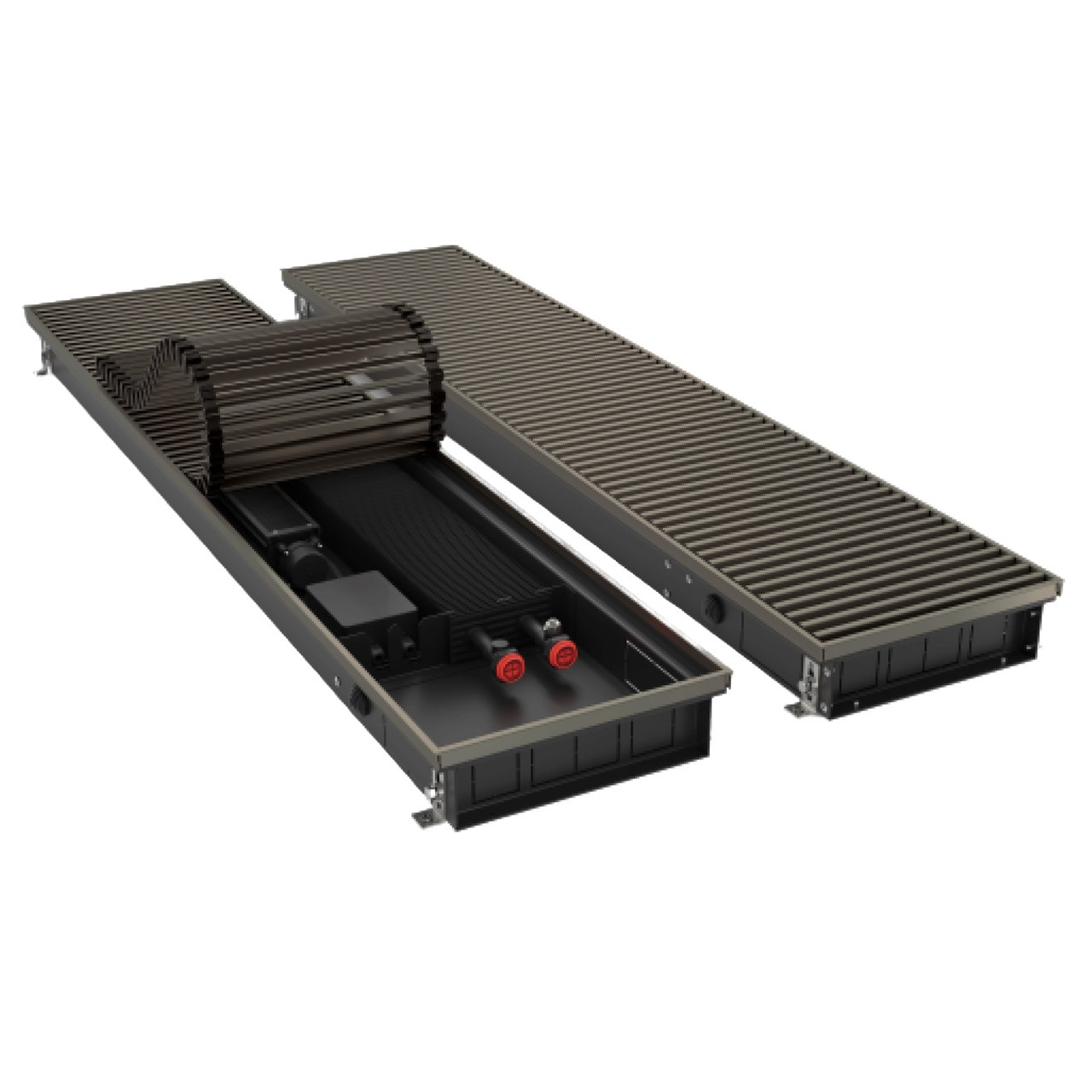 Конвектор внутрипольный Royal Thermo ATRIUM TURBO-80/180/1300-DG-U-DB