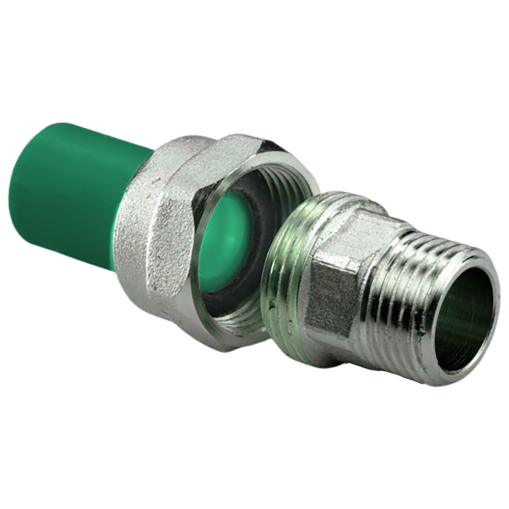Муфта комбинир. раз. ПП AntiFire D40-1"НР Green 034075