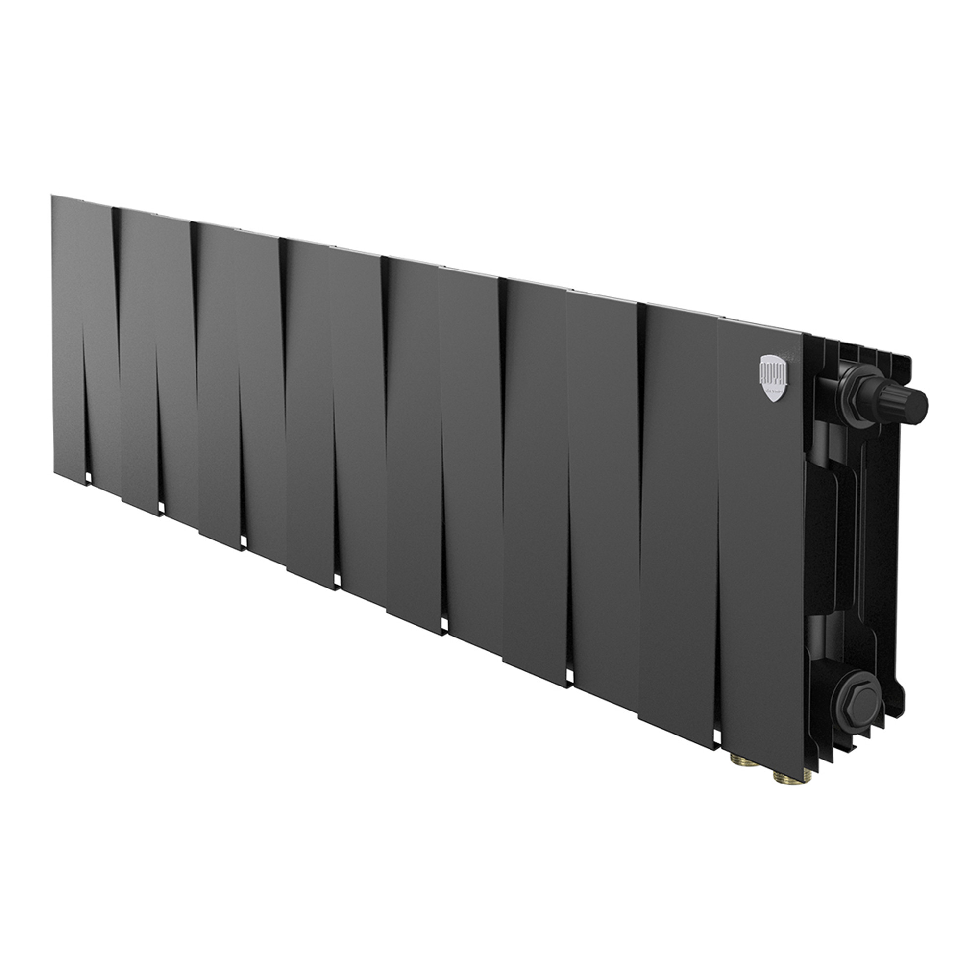 Радиатор биметаллический Royal Thermo PianoForte 200 Чёрный VR80- 14 секц.