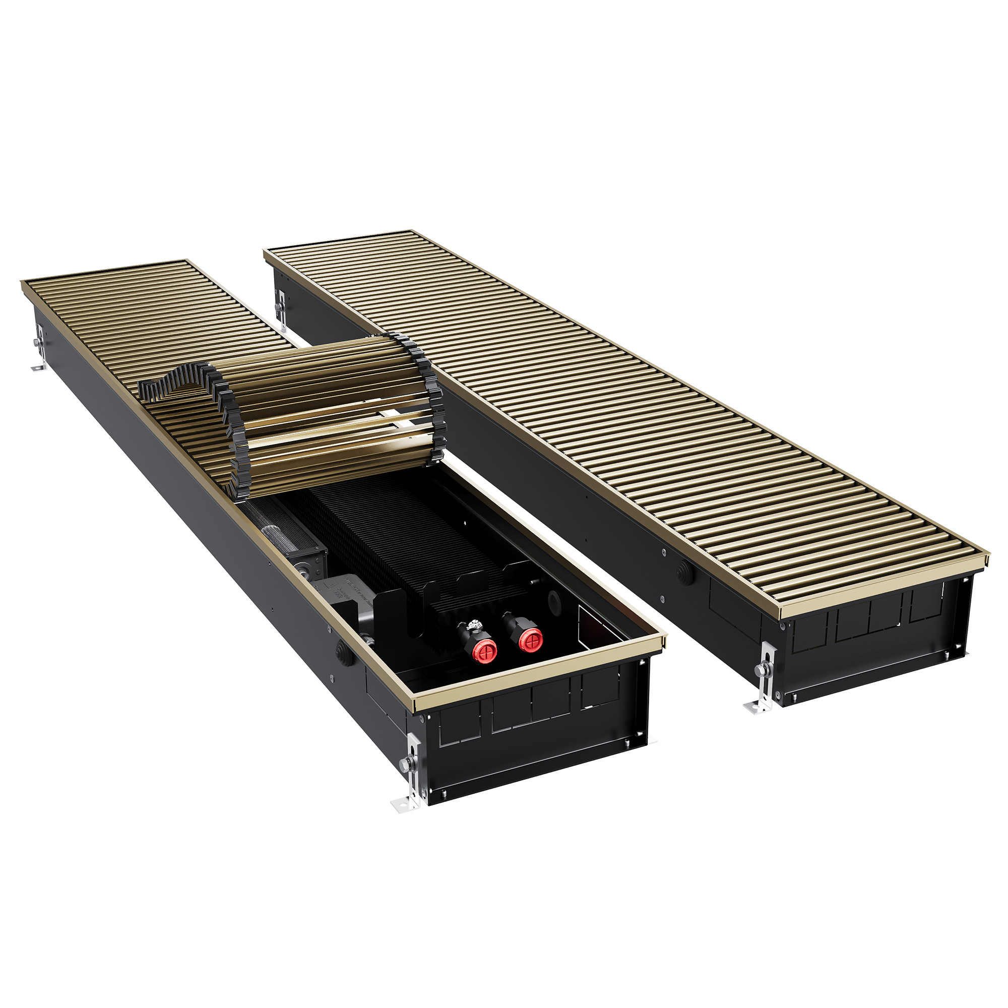 Конвектор внутрипольный Royal Thermo ATRIUM TURBO-110/250/2100-DG-U-AU