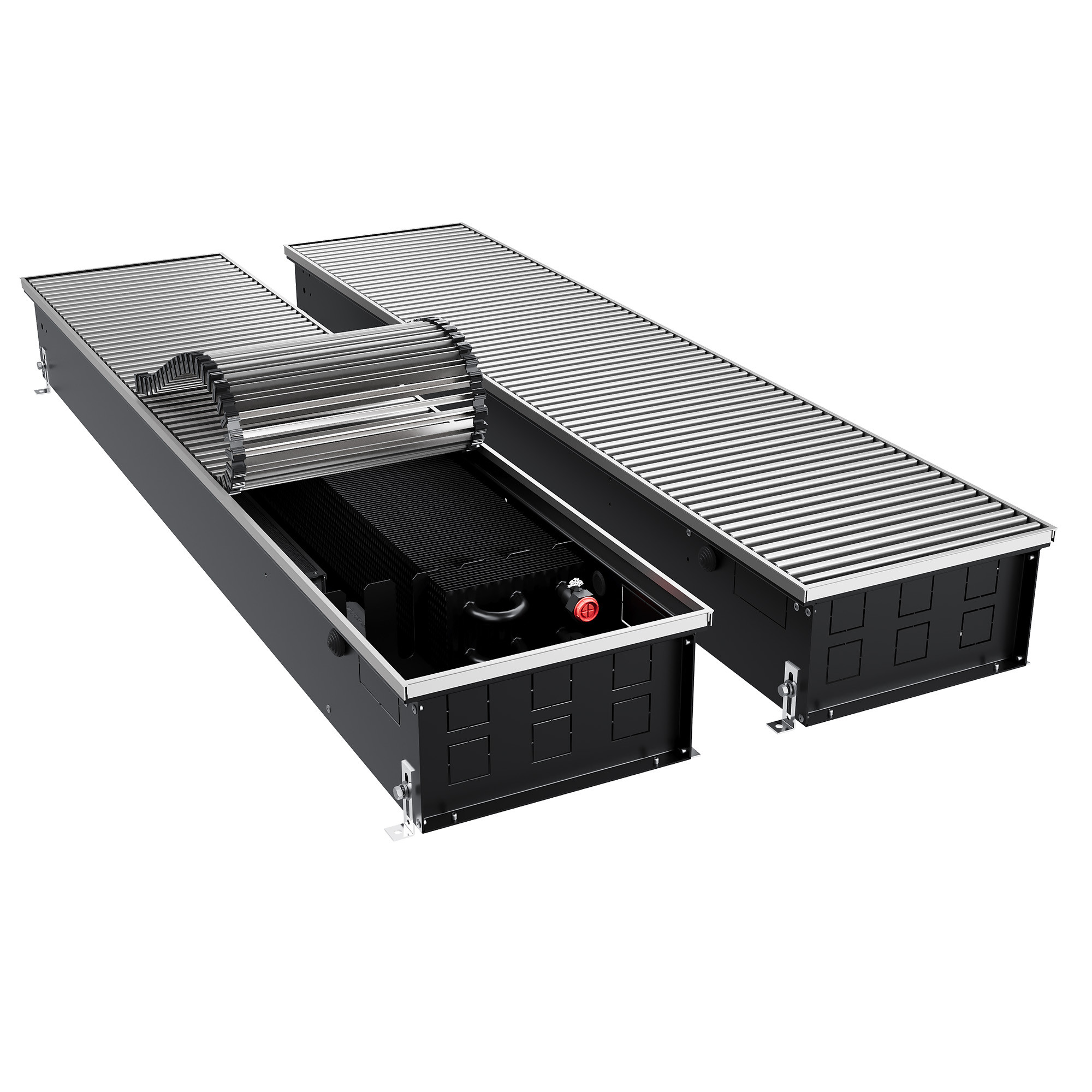 Конвектор внутрипольный Royal Thermo ATRIUM TURBO-150/300/800-DG-U-NA