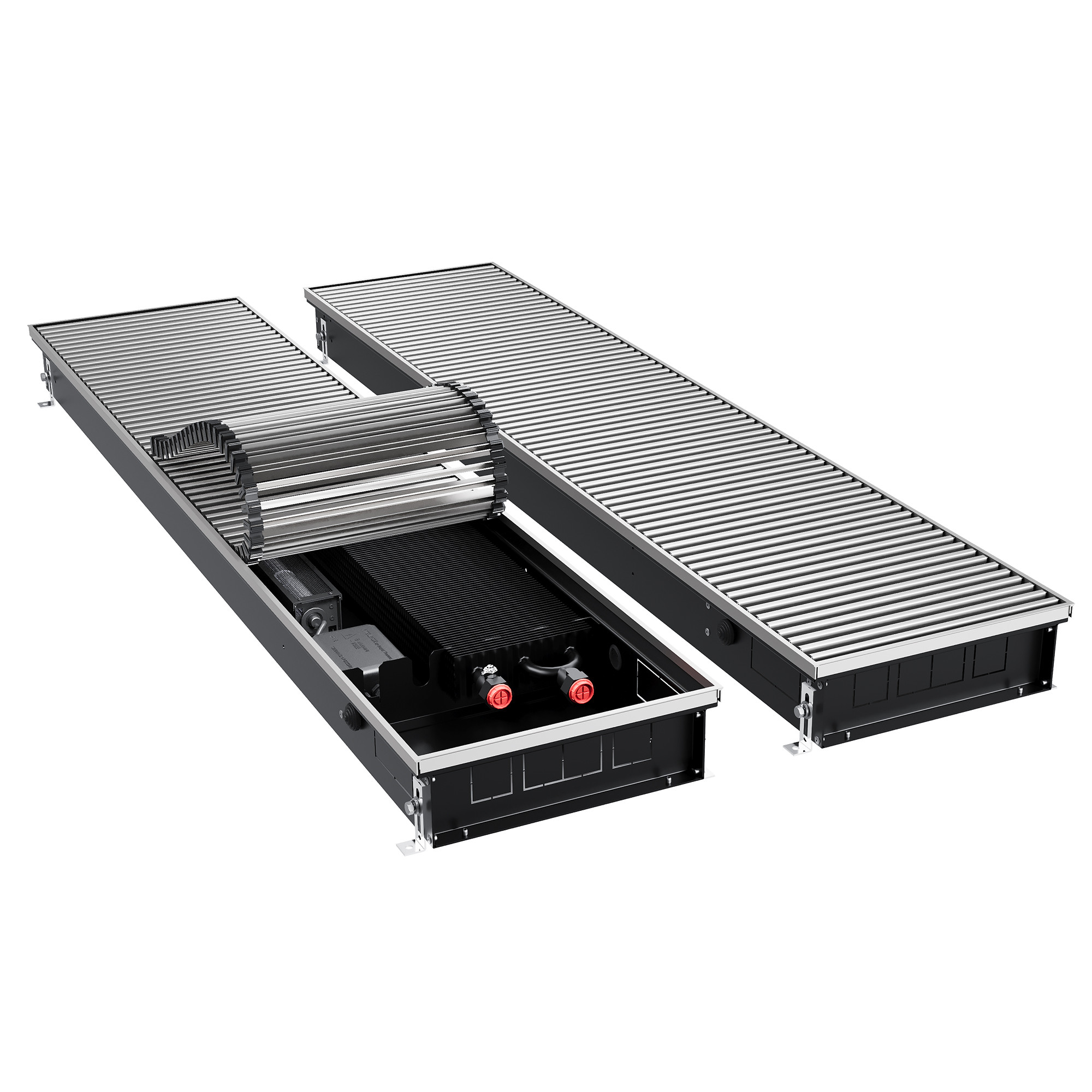 Конвектор внутрипольный Royal Thermo ATRIUM TURBO-90/300/2100-DG-U-NA