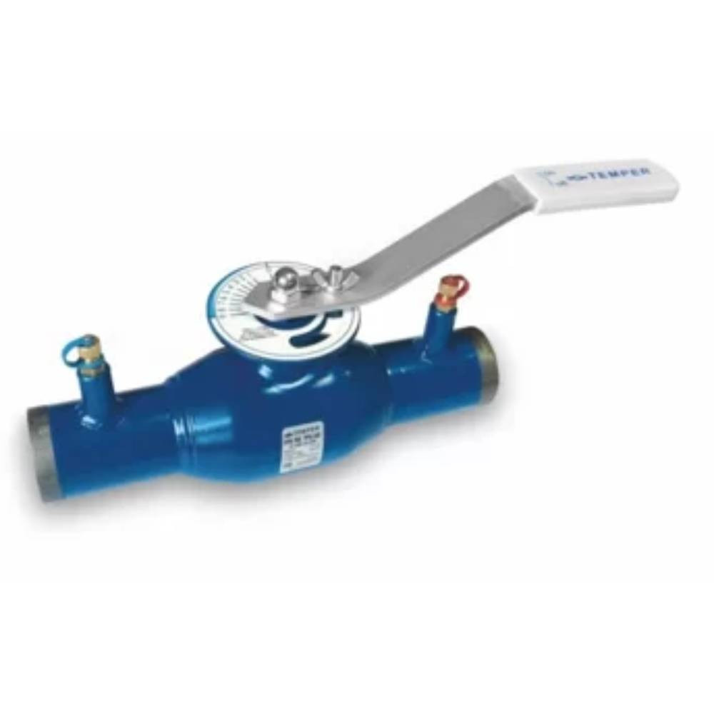 Кран шаровый TEMPER запорно-регулирующий DN65 PN25 с/проходной приварной, 68220065
