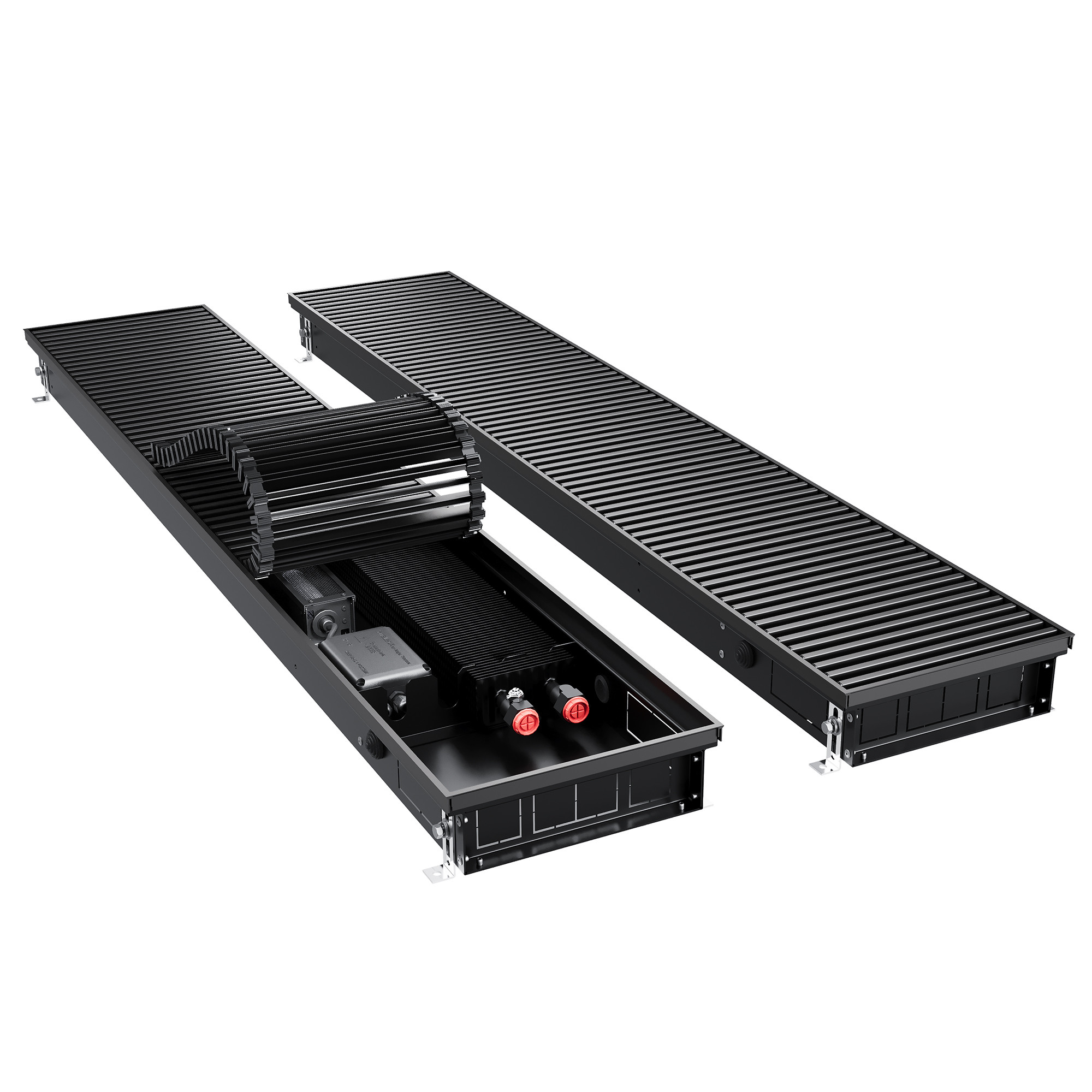 Конвектор внутрипольный Royal Thermo ATRIUM TURBO-80/250/900-DG-U-BL