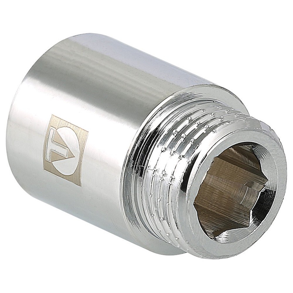 Удлинитель хромированный Valtec 1/2"x80мм ВР-НР VTr.198.C.0480