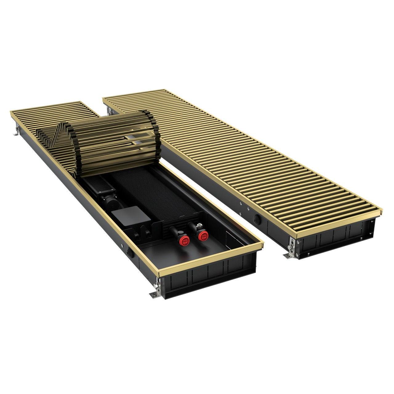 Конвектор внутрипольный Royal Thermo ATRIUM TURBO-80/180/2600-DG-U-AU