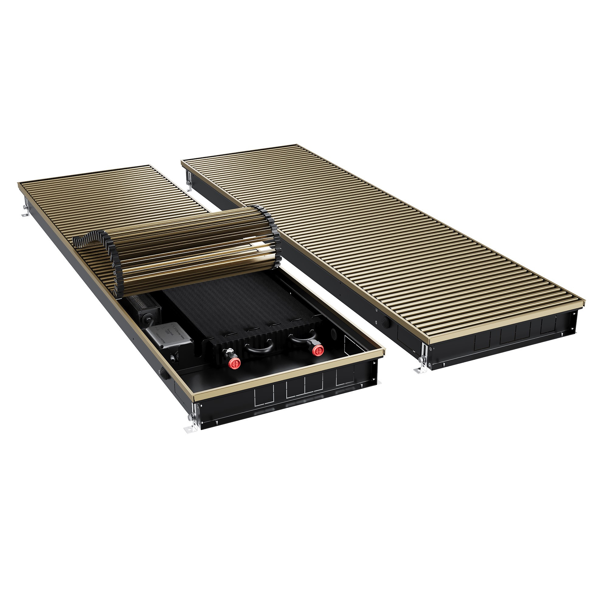 Конвектор внутрипольный Royal Thermo ATRIUM TURBO-80/400/2900-DG-U-AU