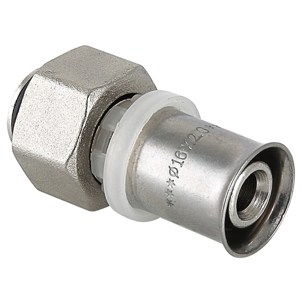 Пресс-муфта с накидной гайкой 16*1/2" для коллектора (Valtec) VT.712