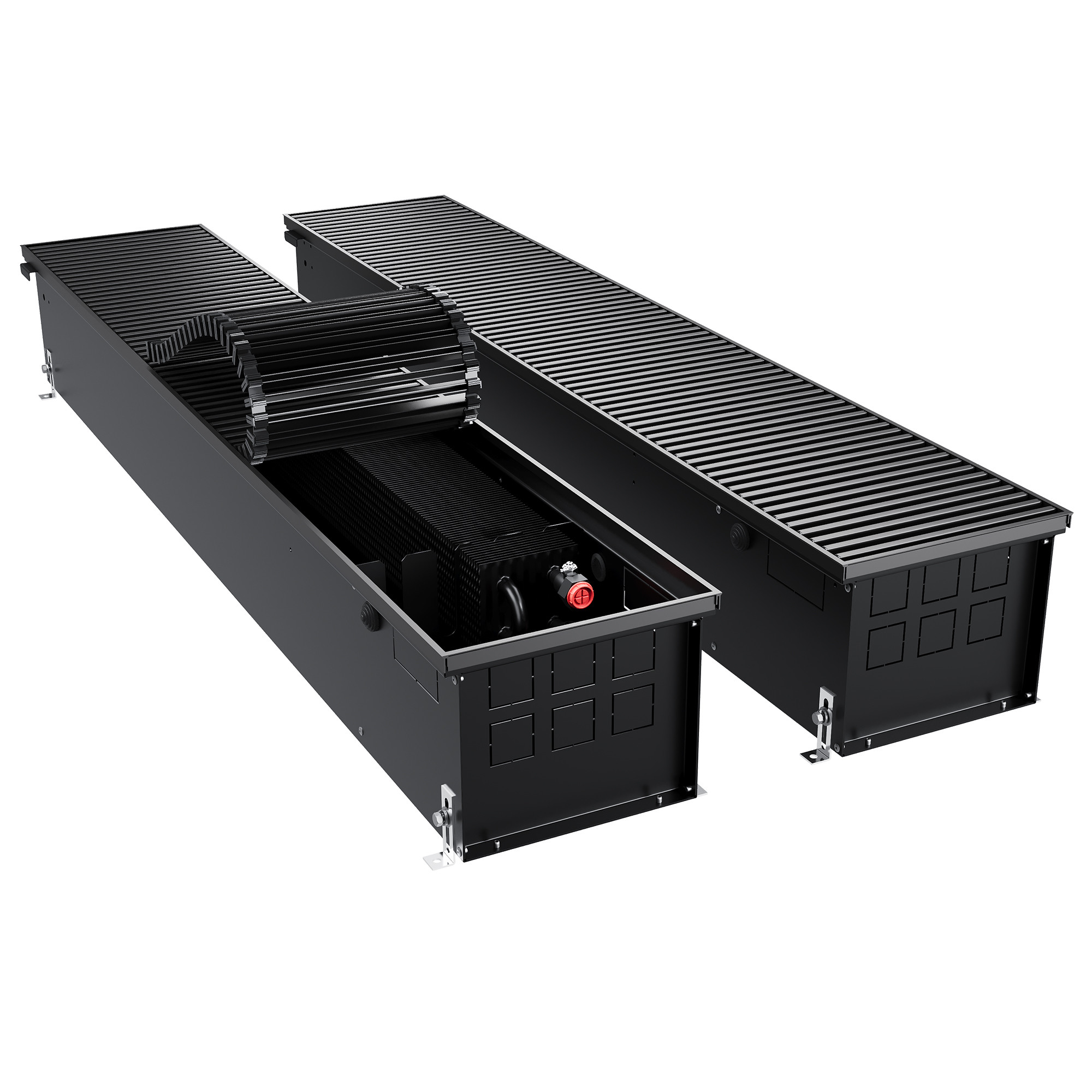 Конвектор внутрипольный Royal Thermo ATRIUM TURBO-190/250/1300-DG-U-BL