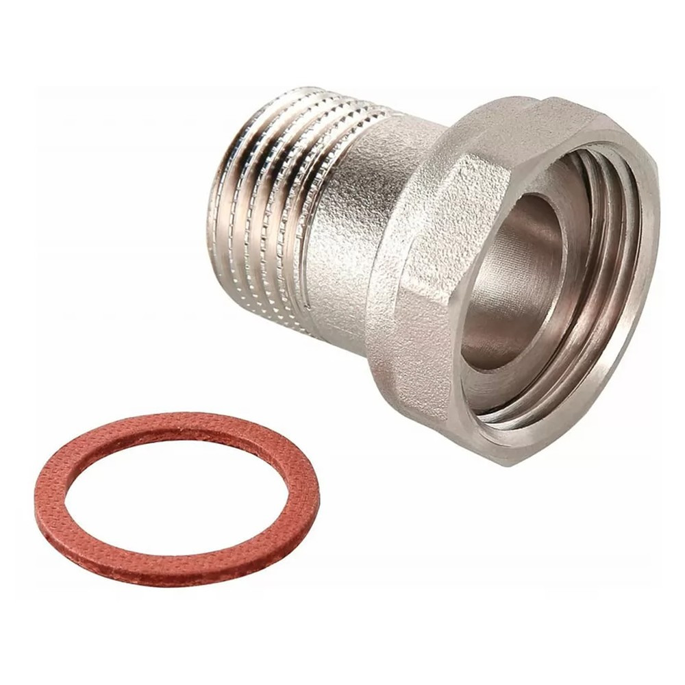 Полусгон VIEIR с накидной гайкой и НР 1/2"x3/4" никель VRDN8-1520 (15/300)