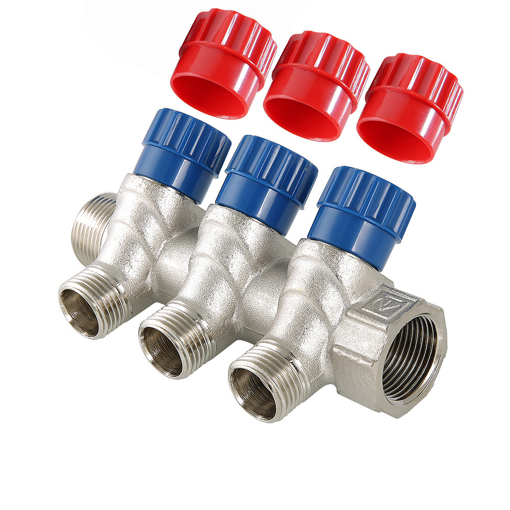 Коллектор VALTEC VTc.560.N.0502 с рег.вент НР 3/4"х1/2" 2 вых