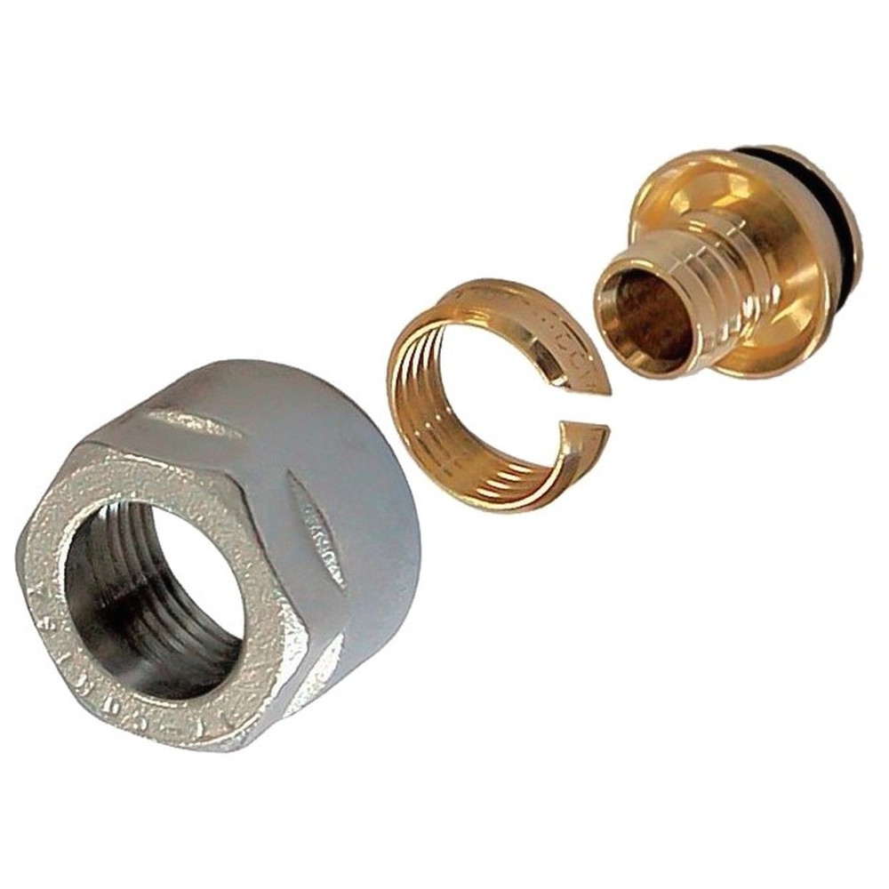 Переходник Giacomini МП латунь Дн 16х2,2х3/4" с евроконусом, R179EX028