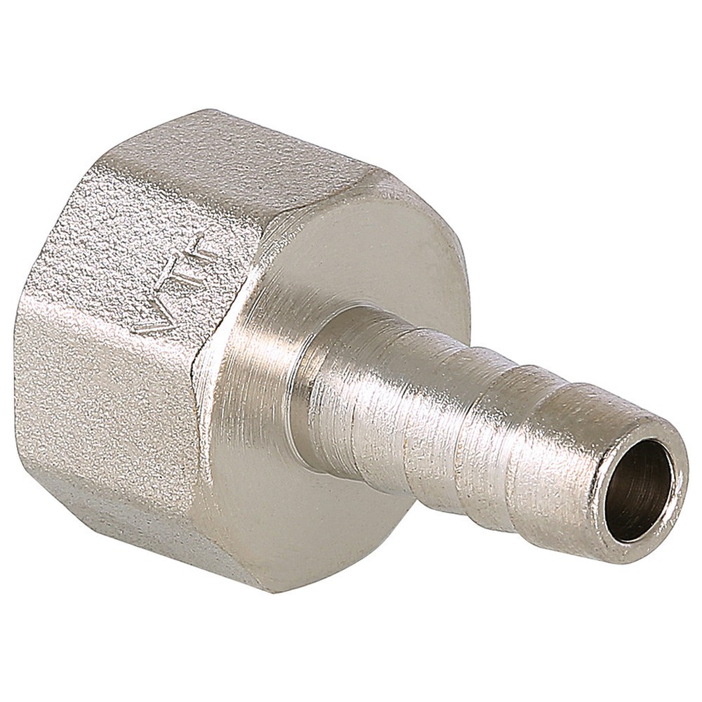 Штуцер (елочка) ВР внутренняя резьба d 1/2" х 12 латунь (Valtec VT 654) уп 10 шт