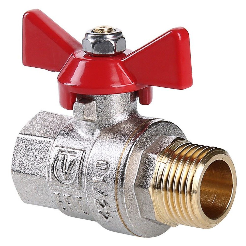 Кран шар. Valtec VT.218.N.04 BASE ВН 1/2" бабочка