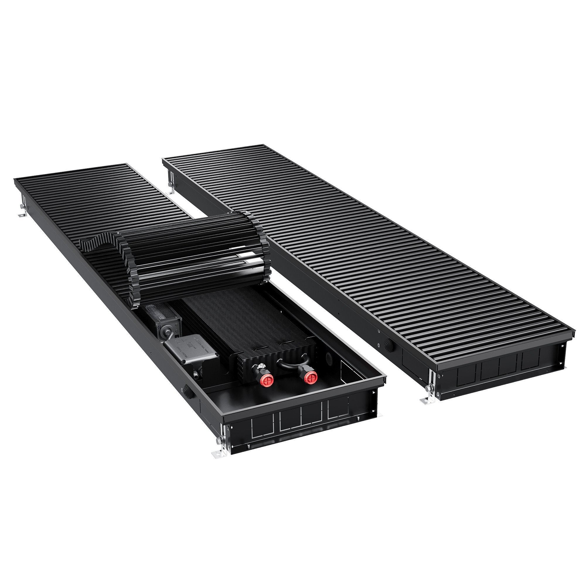 Конвектор внутрипольный Royal Thermo ATRIUM TURBO-80/300/800-DG-U-BL