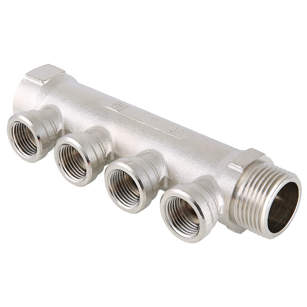 Коллектор внутренняя резьба 4 выхода 3/4" * 1/2" (VTc.550.N) (Valtec)