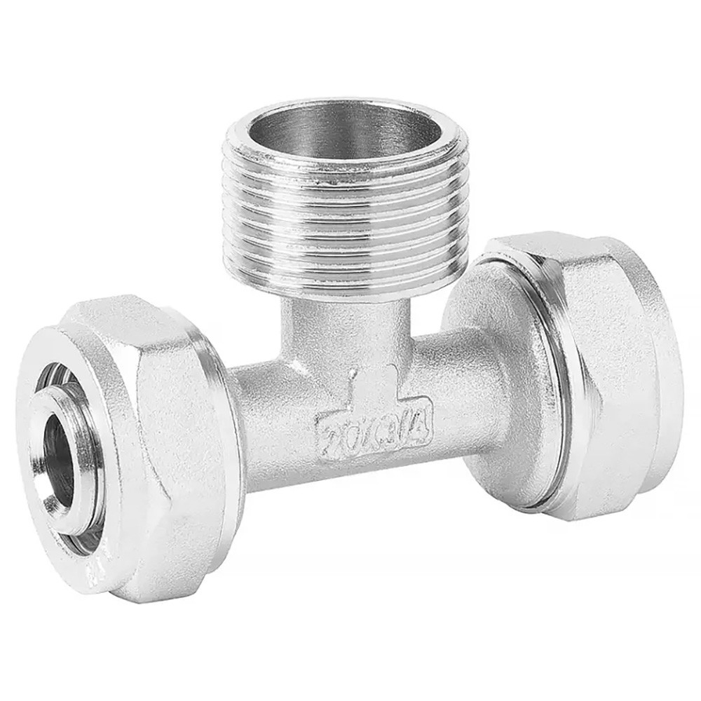 Тройник VIEIR цанговый T20х3/4"НРх20 (80/5) MPTM204