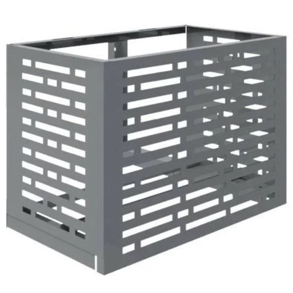 Короб Атлант д/кондиционера без кроншт. 900х650х500 П1 Стадиум RAL7016 цв темно-серый