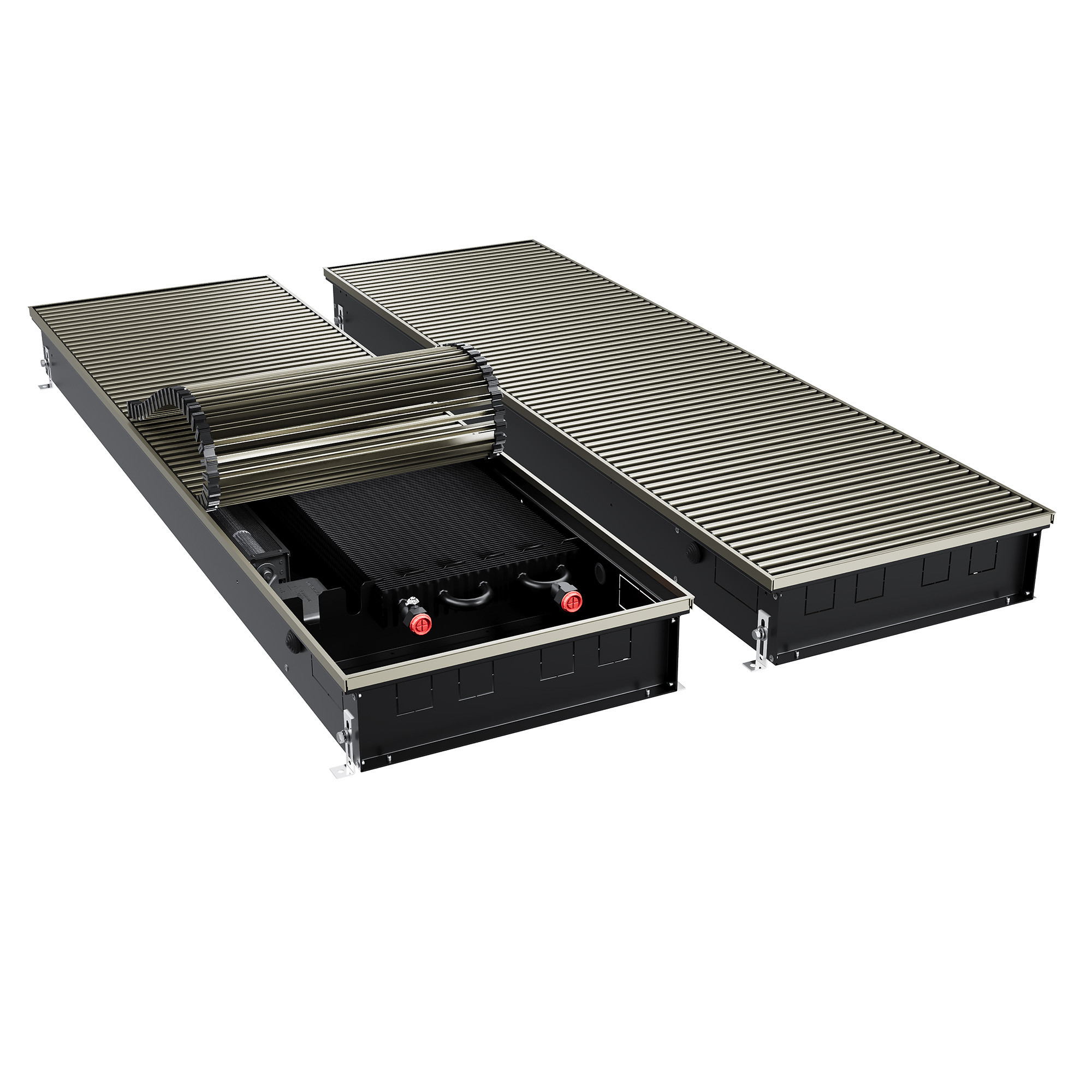 Конвектор внутрипольный Royal Thermo ATRIUM TURBO-110/400/2500-DG-U-LB