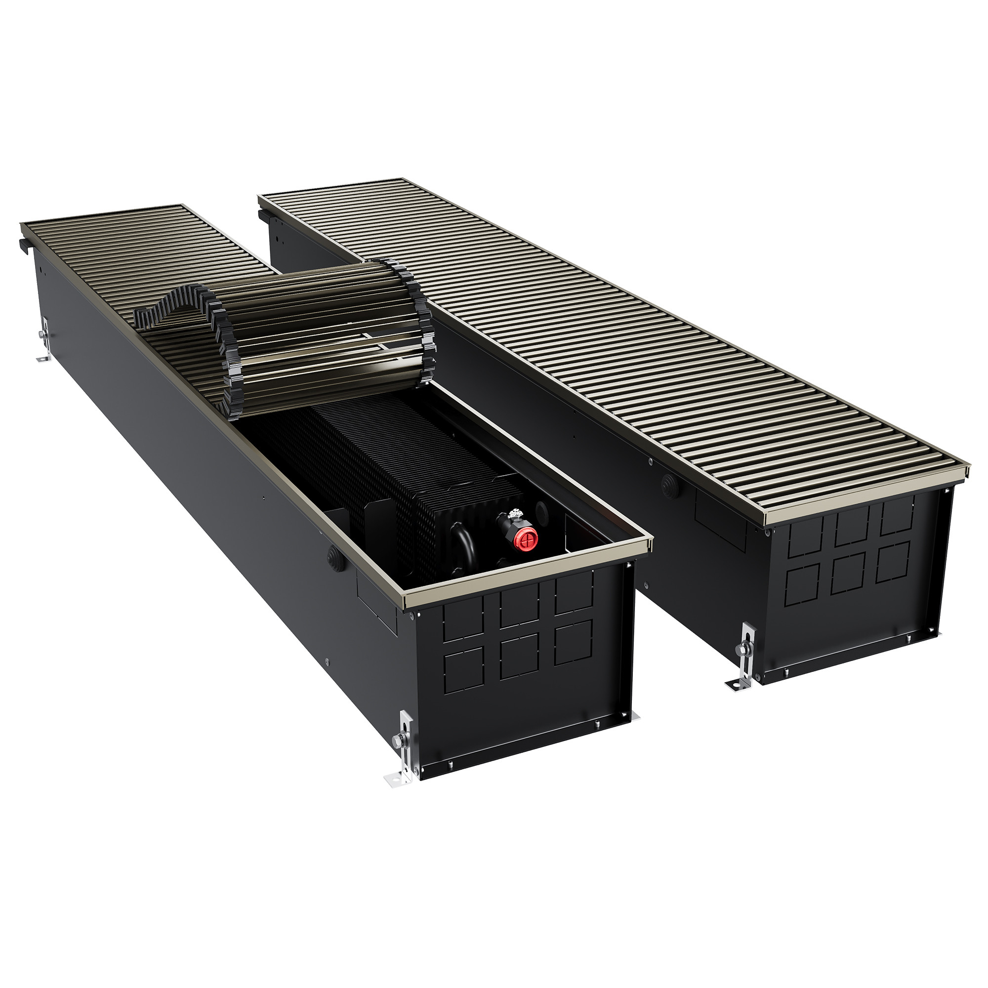 Конвектор внутрипольный Royal Thermo ATRIUM TURBO-190/250/2100-DG-U-DB