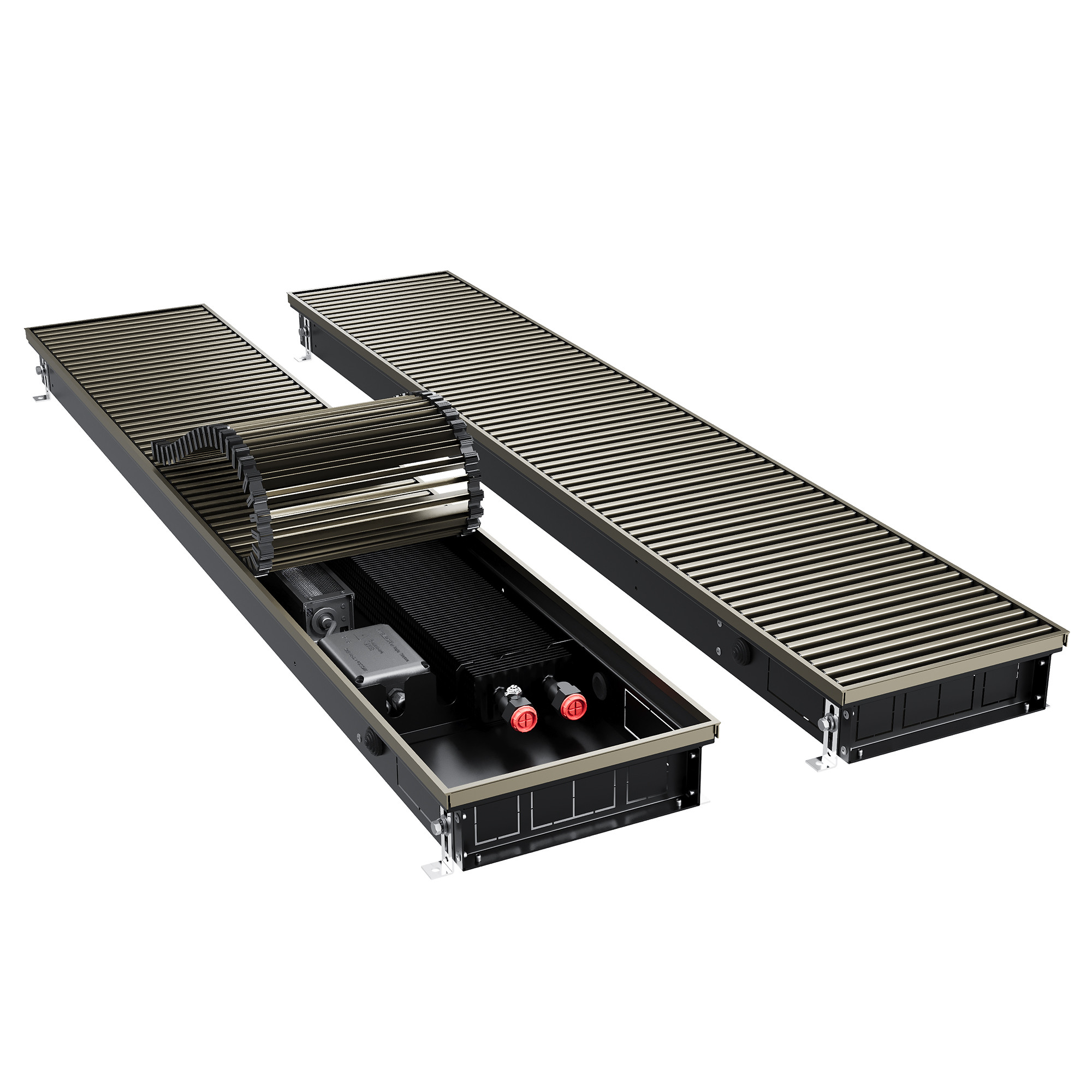 Конвектор внутрипольный Royal Thermo ATRIUM TURBO-80/250/2500-DG-U-LB
