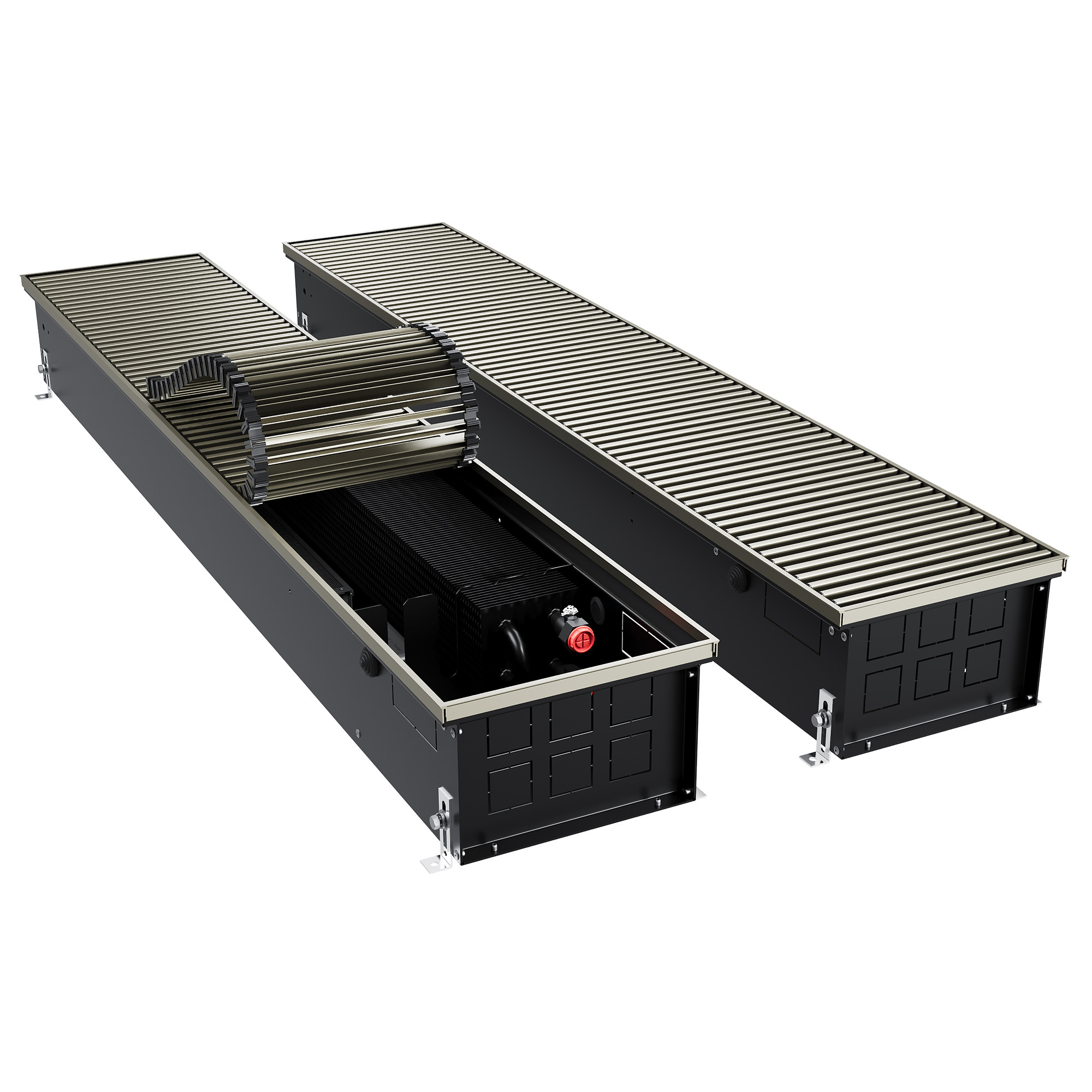 Конвектор внутрипольный Royal Thermo ATRIUM TURBO-150/250/1100-DG-U-LB