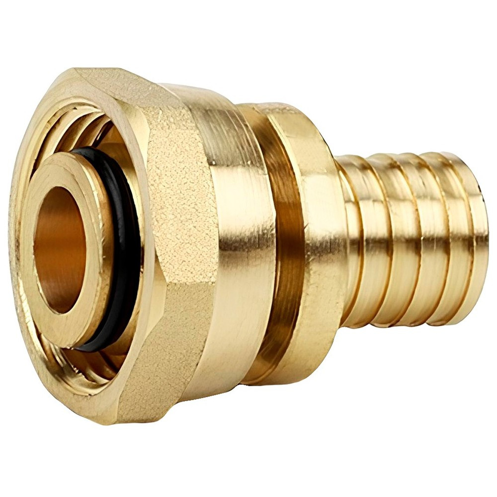 Муфта VARMEGA Slide-fit переходная (на евроконус) с накидн. гайкой, 16x3/4"EK, акс., латунь, VM51711
