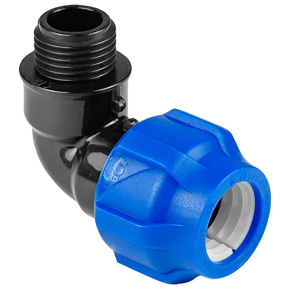 Отвод ПНД компрессионный НР 25*3/4" наружная резьба (VALFEX)