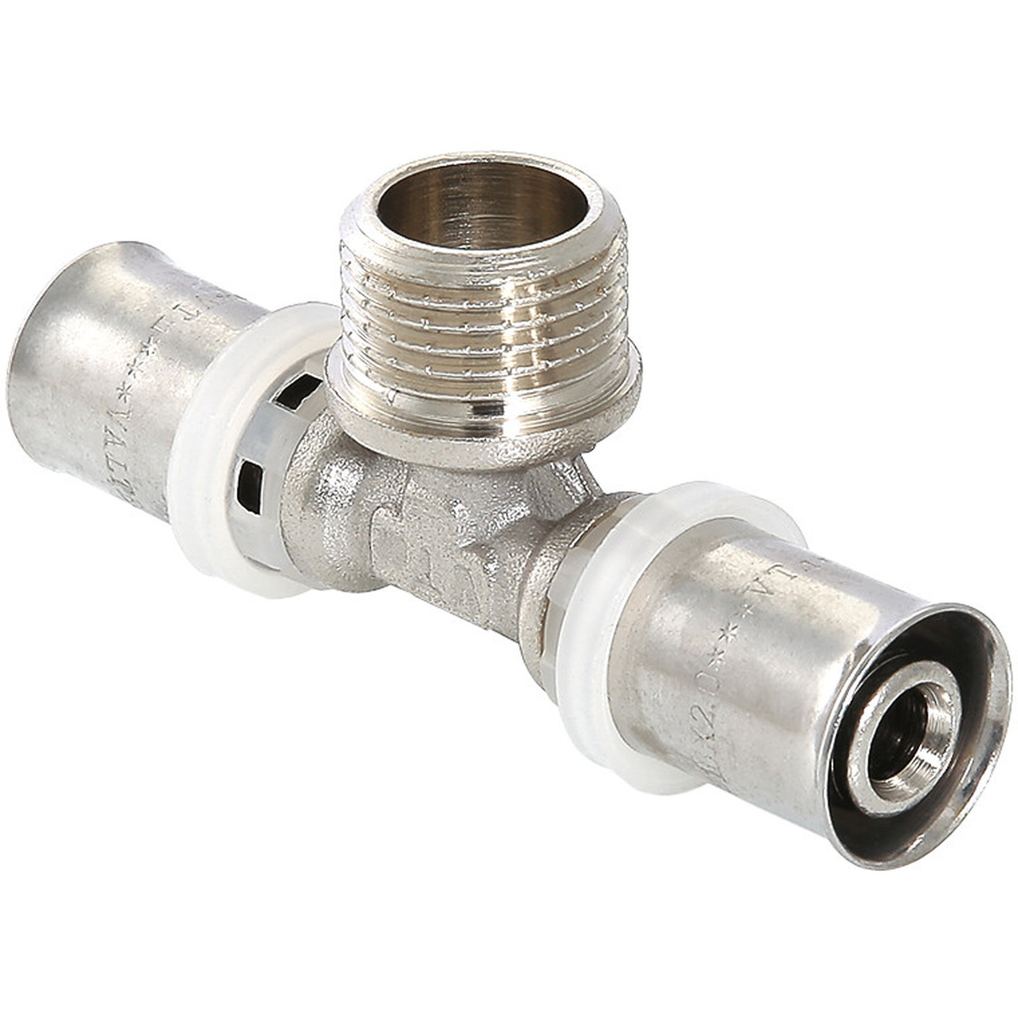 Тройник пресс Valtec VTm.233.N.160416 НР 16х1/2"х16