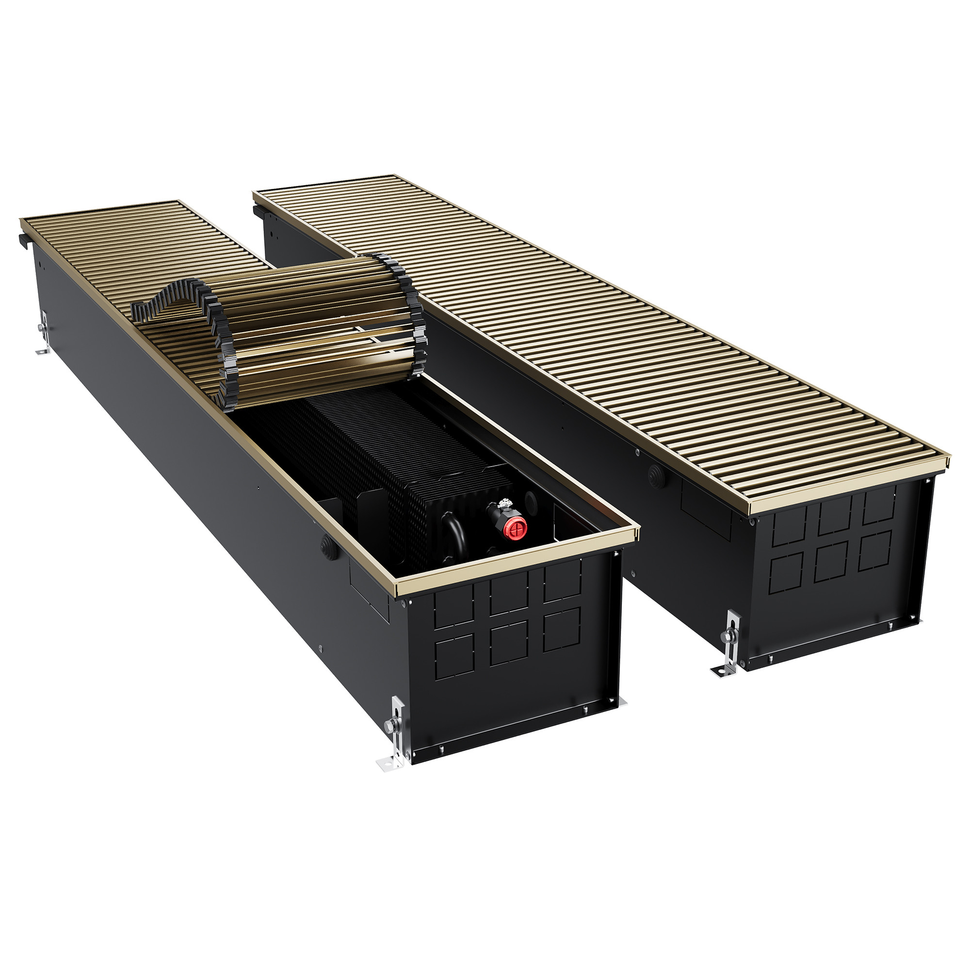 Конвектор внутрипольный Royal Thermo ATRIUM TURBO-190/250/1100-DG-U-AU