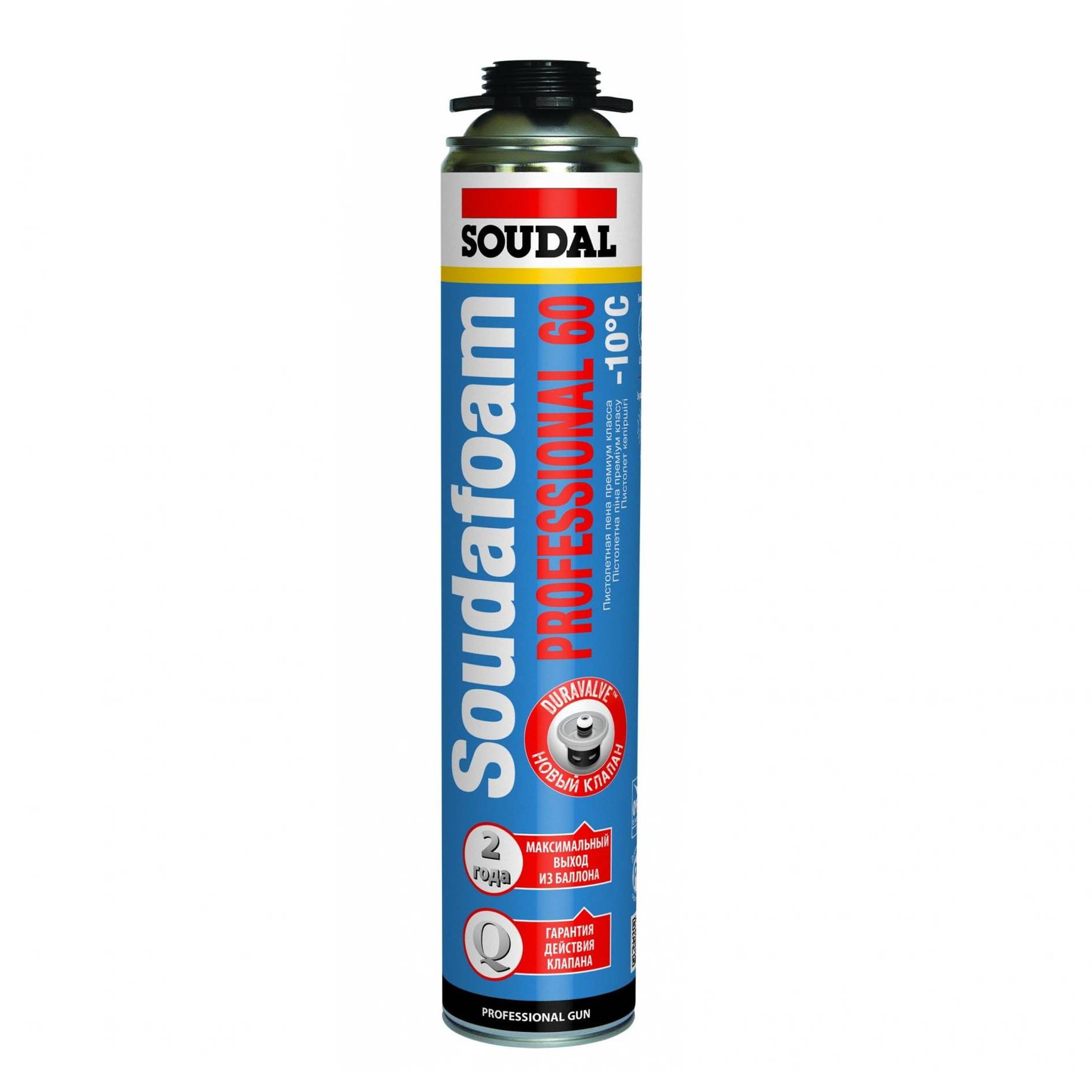 Пена пистолетная зимняя SOUDAL Соудафоам Профессионал 60 750мл