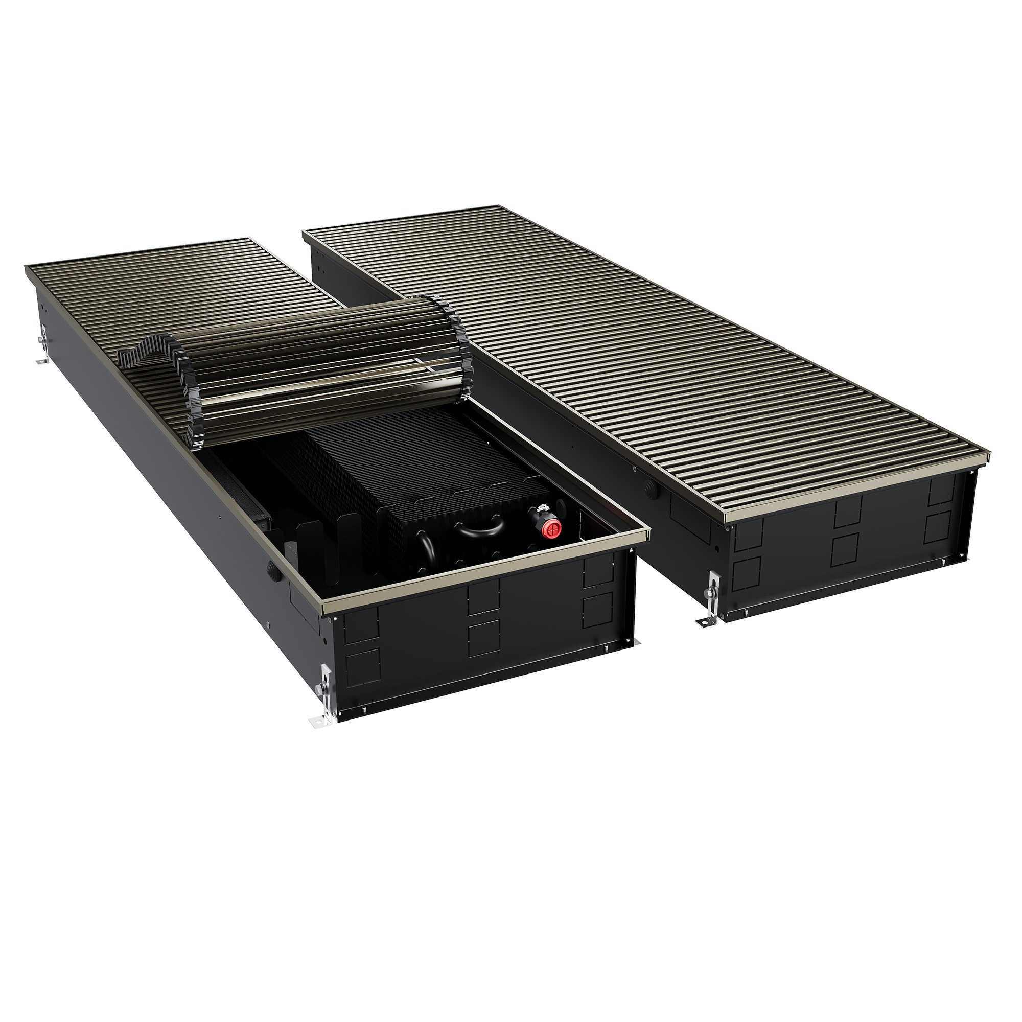 Конвектор внутрипольный Royal Thermo ATRIUM TURBO-150/400/2200-DG-U-DB