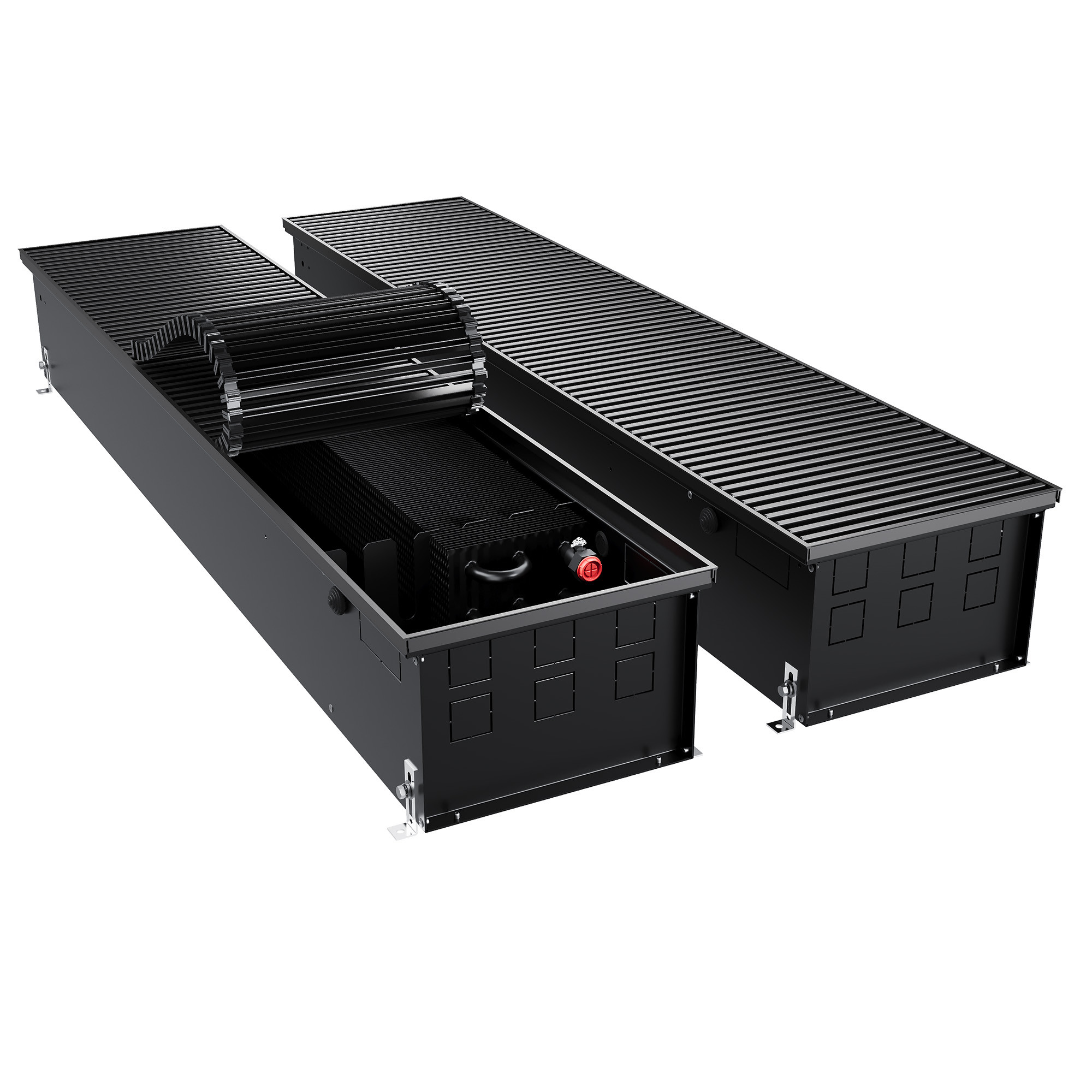 Конвектор внутрипольный Royal Thermo ATRIUM TURBO-190/300/1600-DG-U-BL