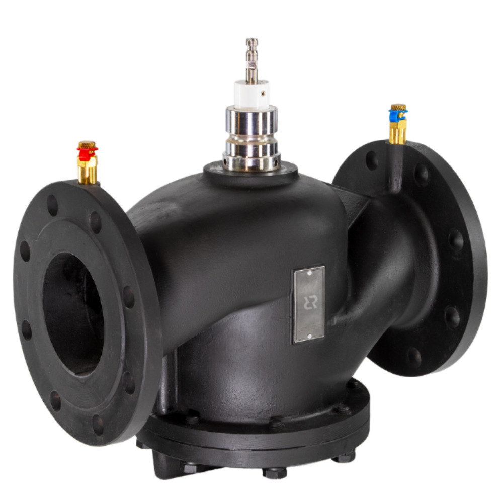 Клапан балансировочный комбинированный РИДАН AQF-R DN80 PN16, с ниппелями, фланцевый