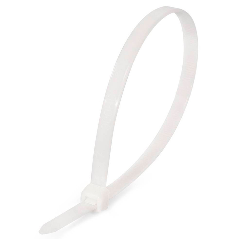 Стяжки нейлоновые Fortisflex КСС 4х300 арт. 49399 белые, упак_100