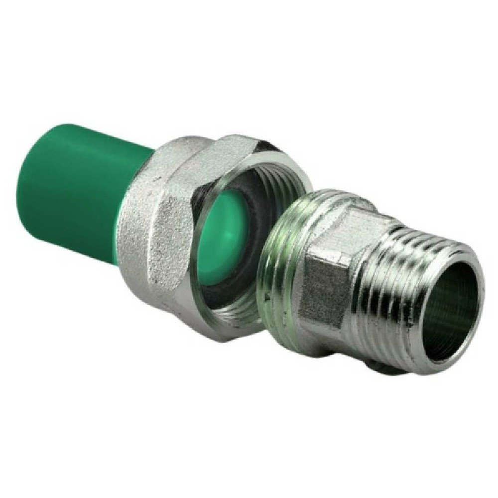 Муфта комбинированная разъемная ПП AntiFire D63-2"НР Green