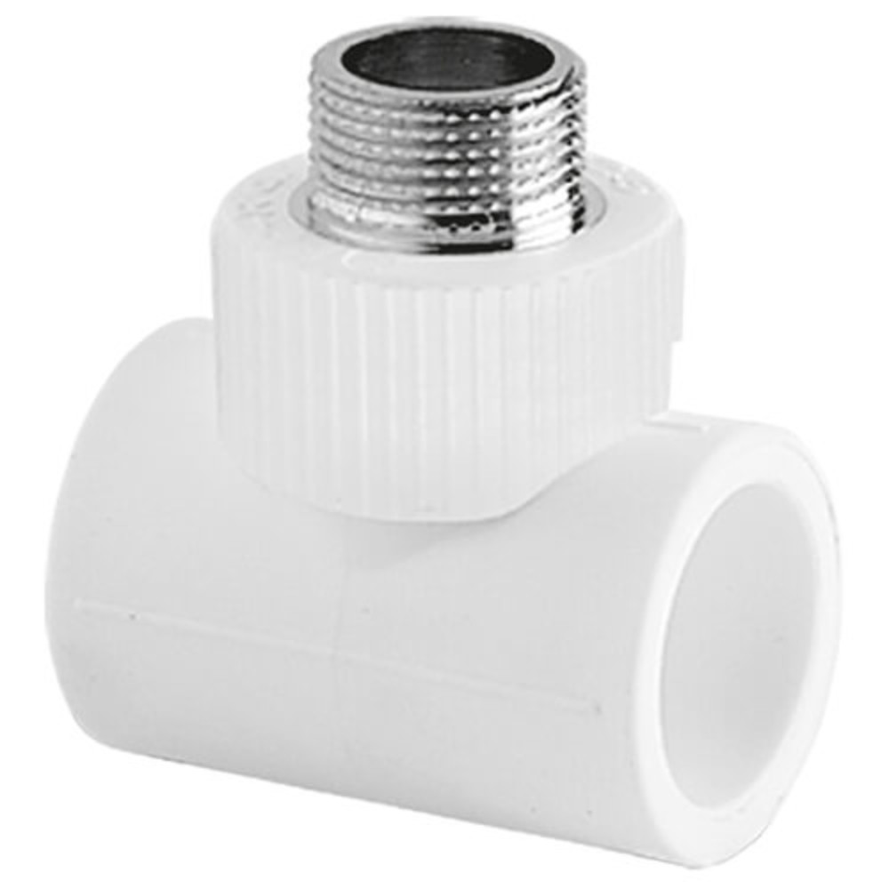 Тройник TEBO бел. PP-R комб. 20х1/2" НР (20/120), арт. 030040502