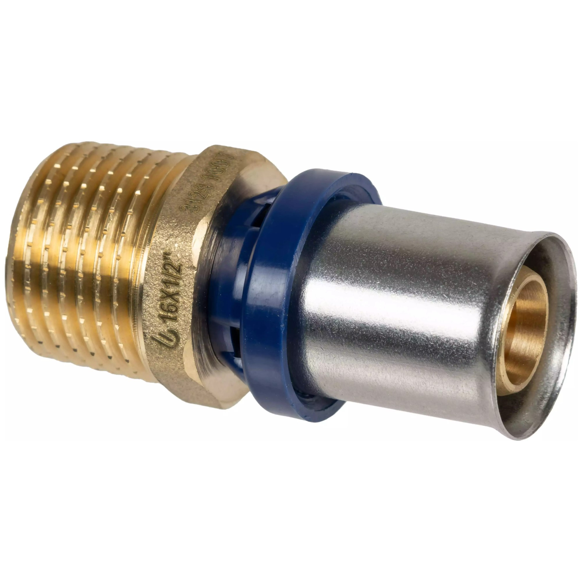 Штуцер обжимной для металлопластиковых труб Usystems MLC Plus 20-R1/2"НР