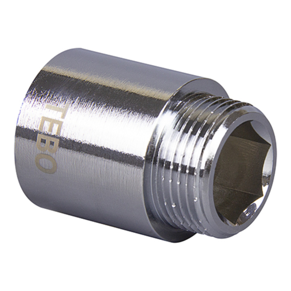 Удлинитель хромированный TEBO ВН 1/2"x100 мм (15/120)