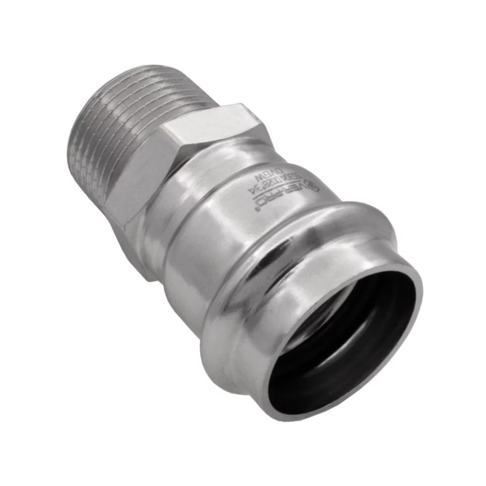 Соединитель VIEIR прямой нерж. сталь с нар.р. 35×11/4" VER-PRO (30/3шт)