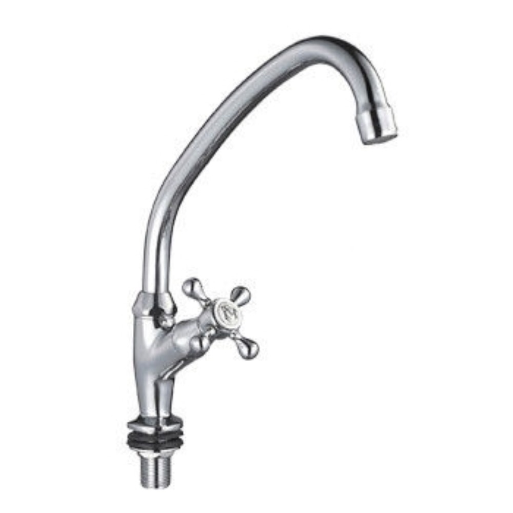 Смеситель МИРАЖ д/кухни 1/2" кер "одна вода" TYE-1095 крест TYK 1014