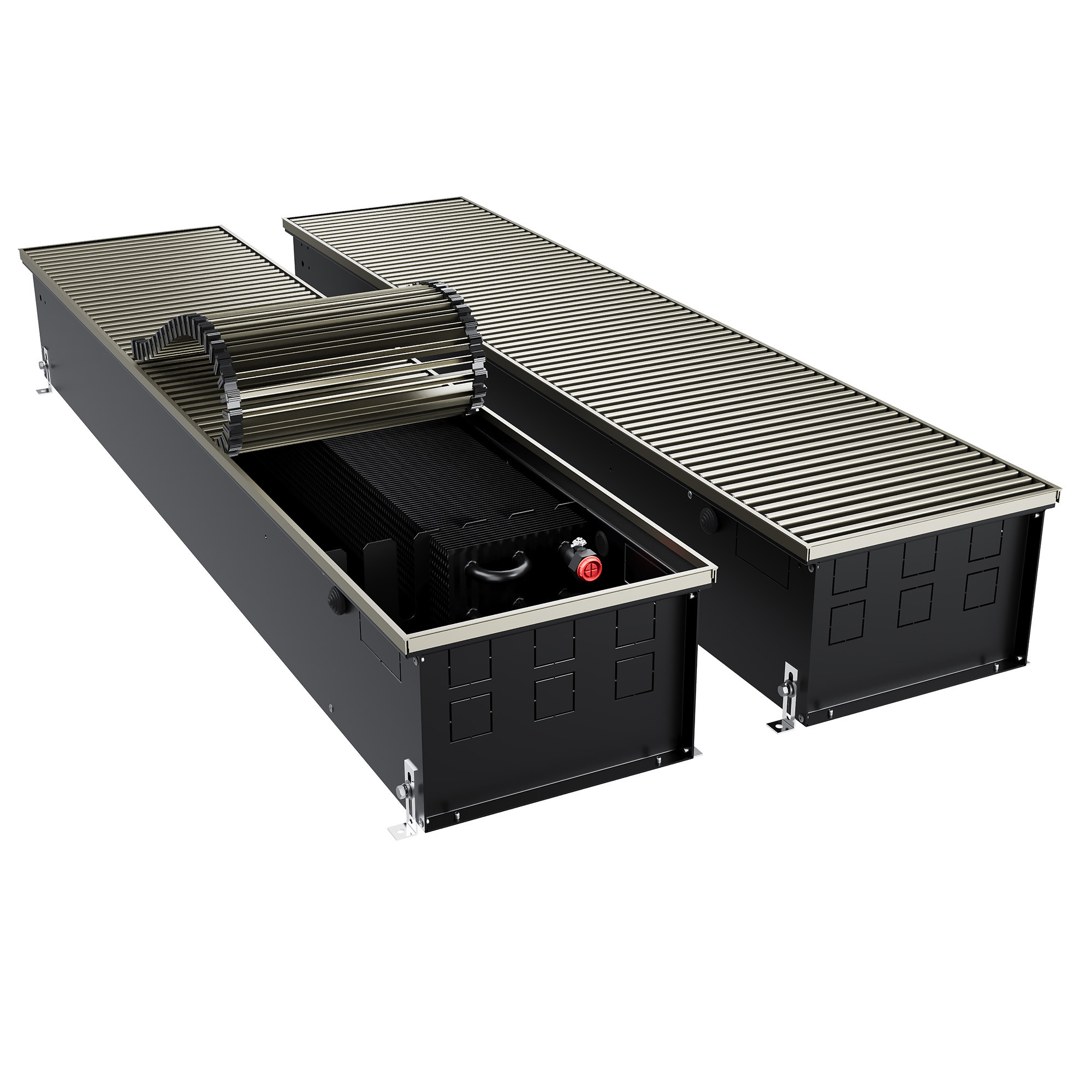 Конвектор внутрипольный Royal Thermo ATRIUM TURBO-190/300/2100-DG-U-LB
