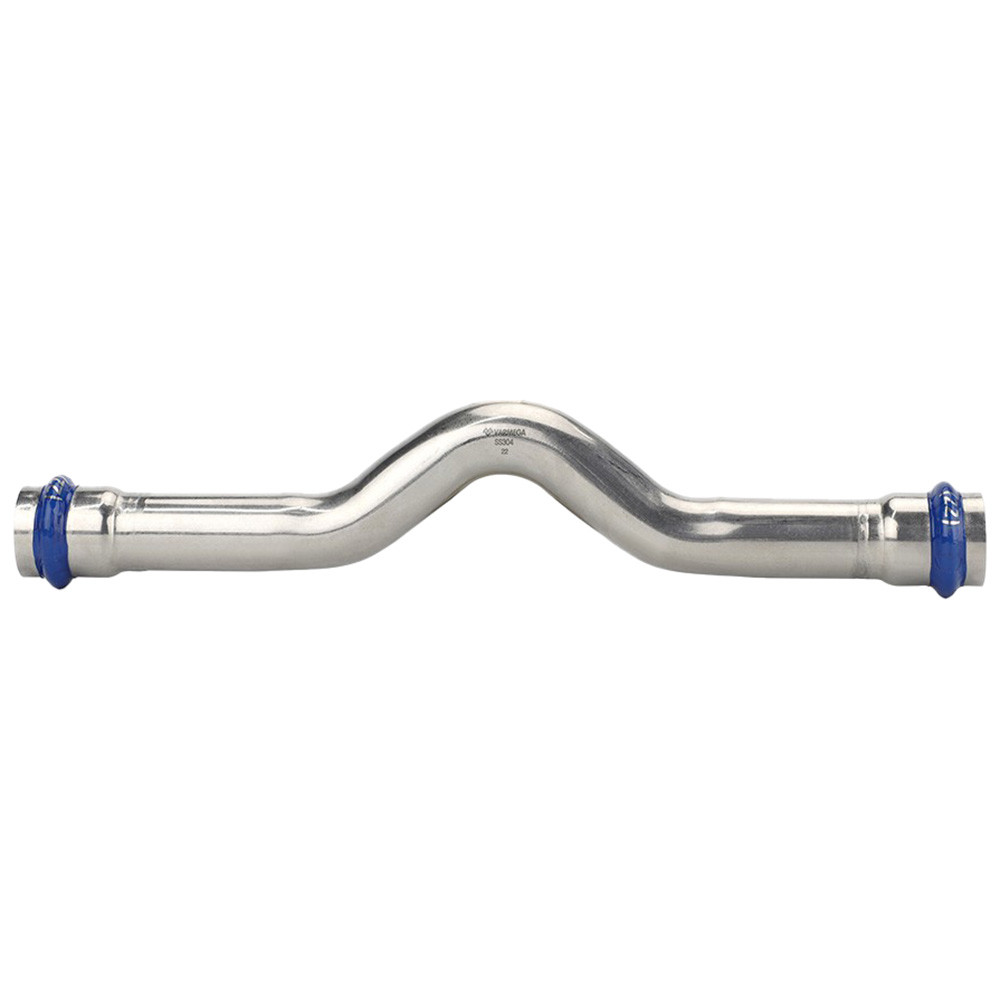 Обвод VARMEGA двухраструбный Inox Press 18x18