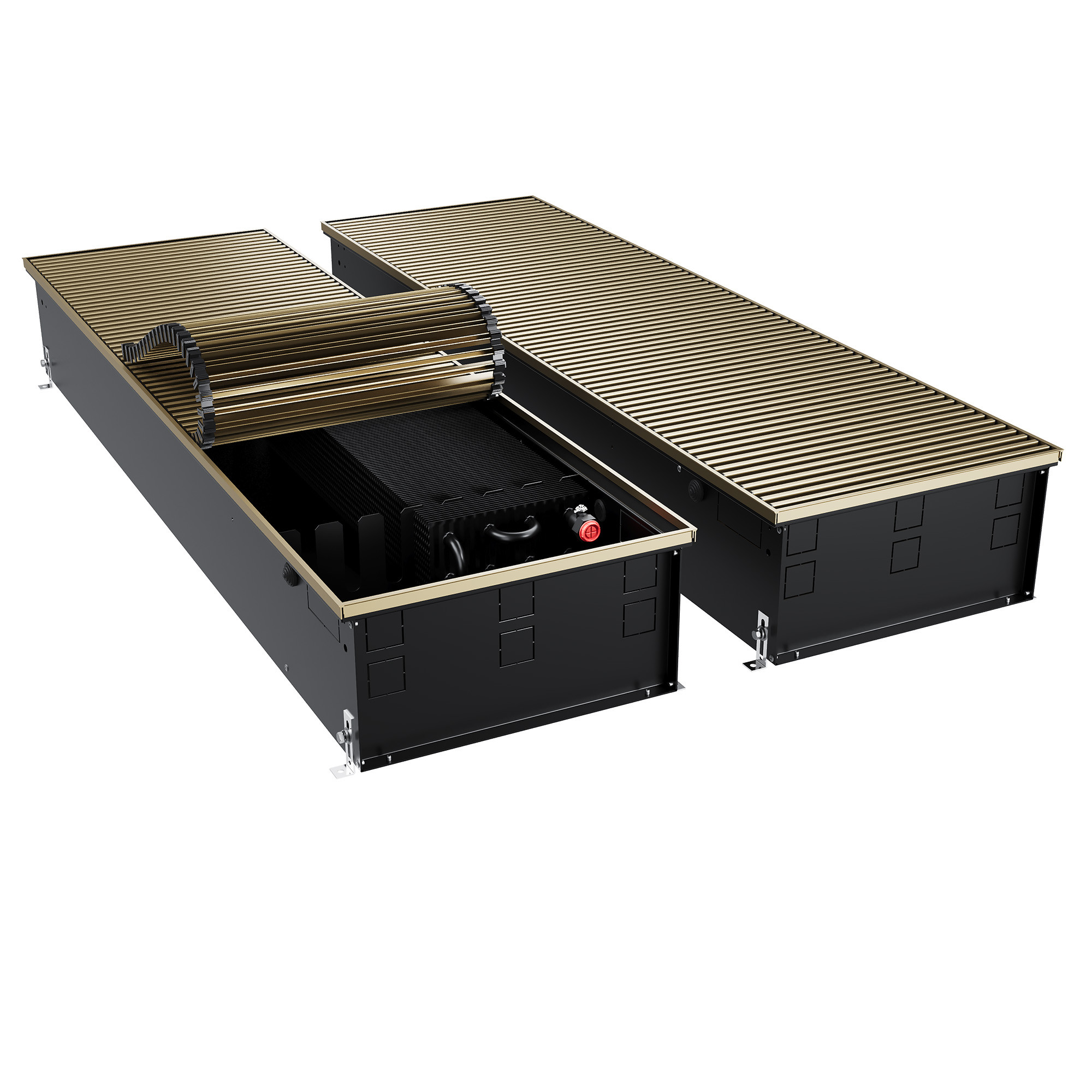 Конвектор внутрипольный Royal Thermo ATRIUM TURBO-190/400/1600-DG-U-LB