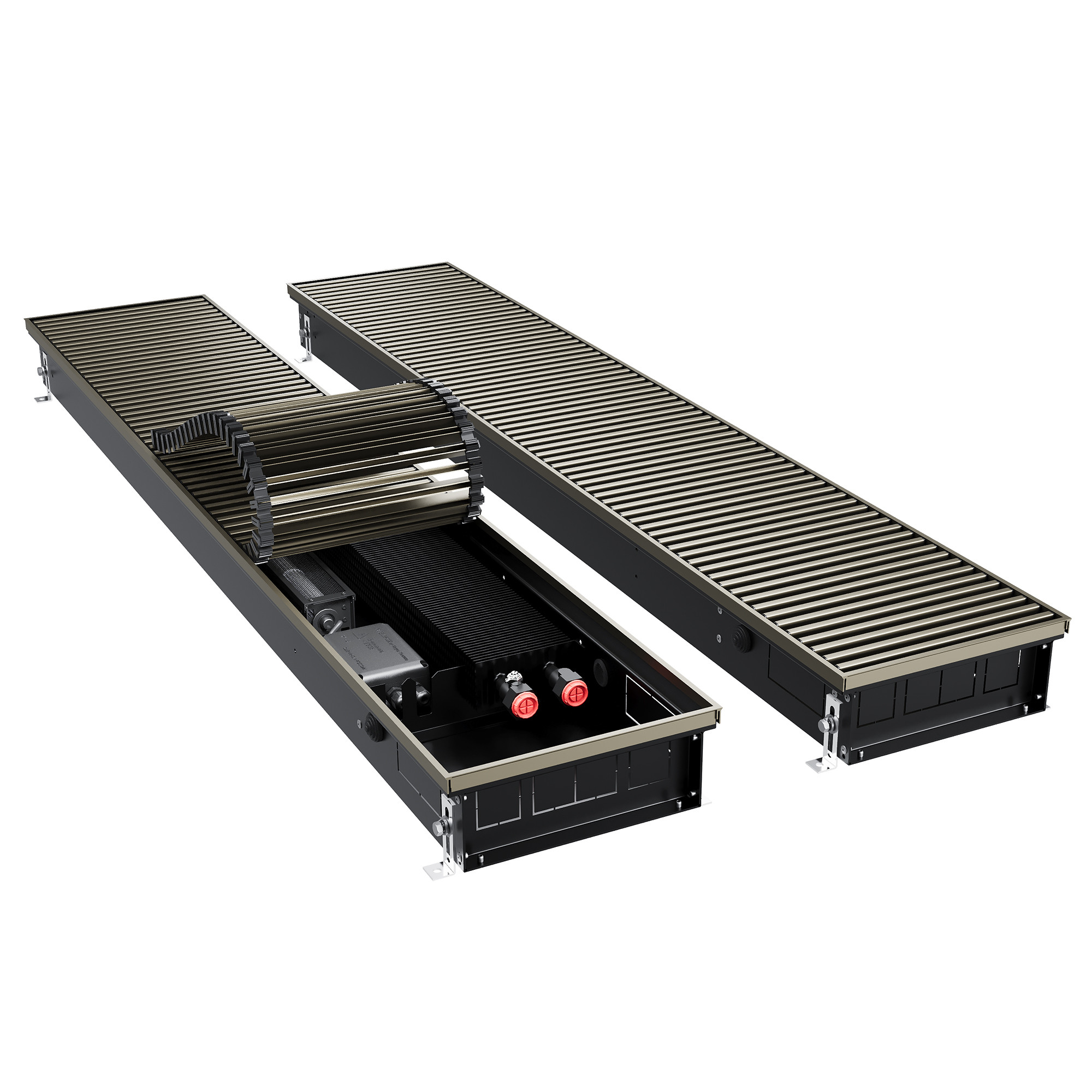 Конвектор внутрипольный Royal Thermo ATRIUM TURBO-90/250/1400-DG-U-DB