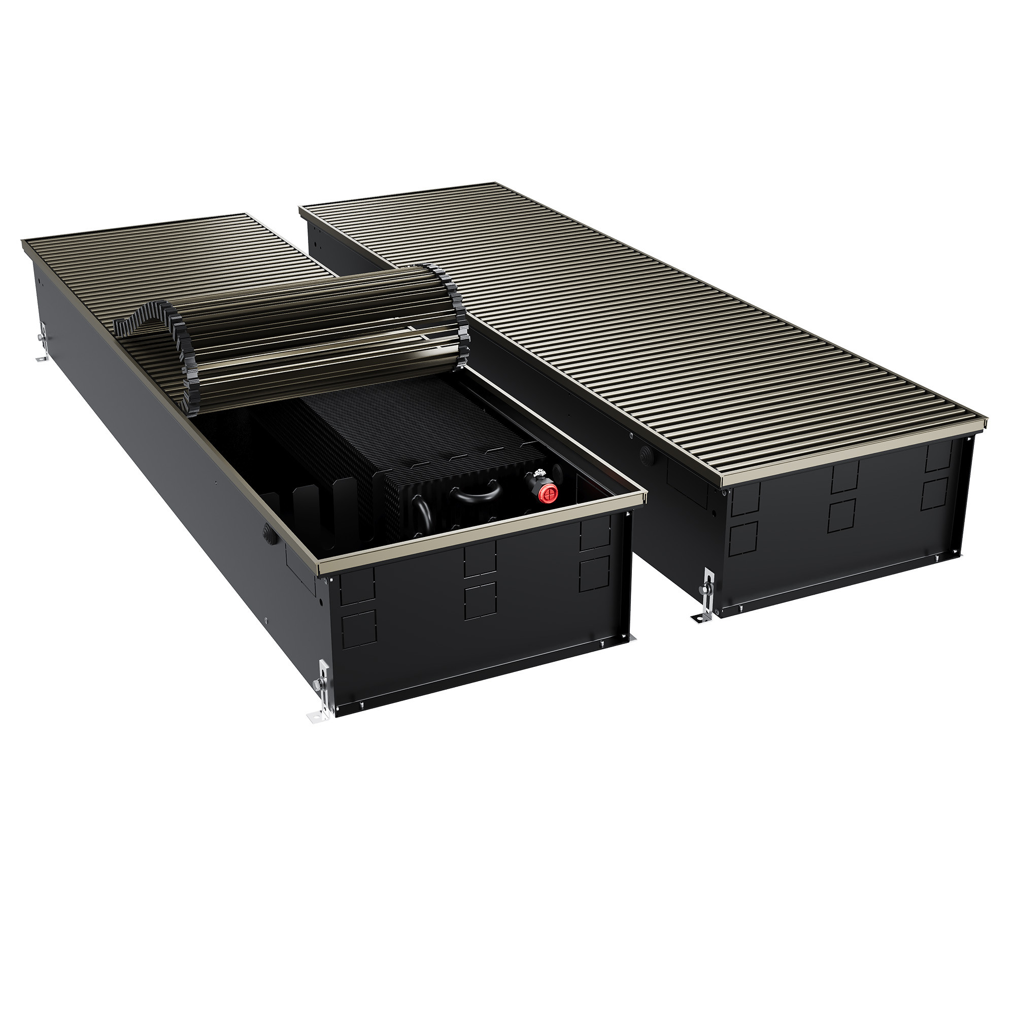 Конвектор внутрипольный Royal Thermo ATRIUM TURBO-190/400/2100-DG-U-DB