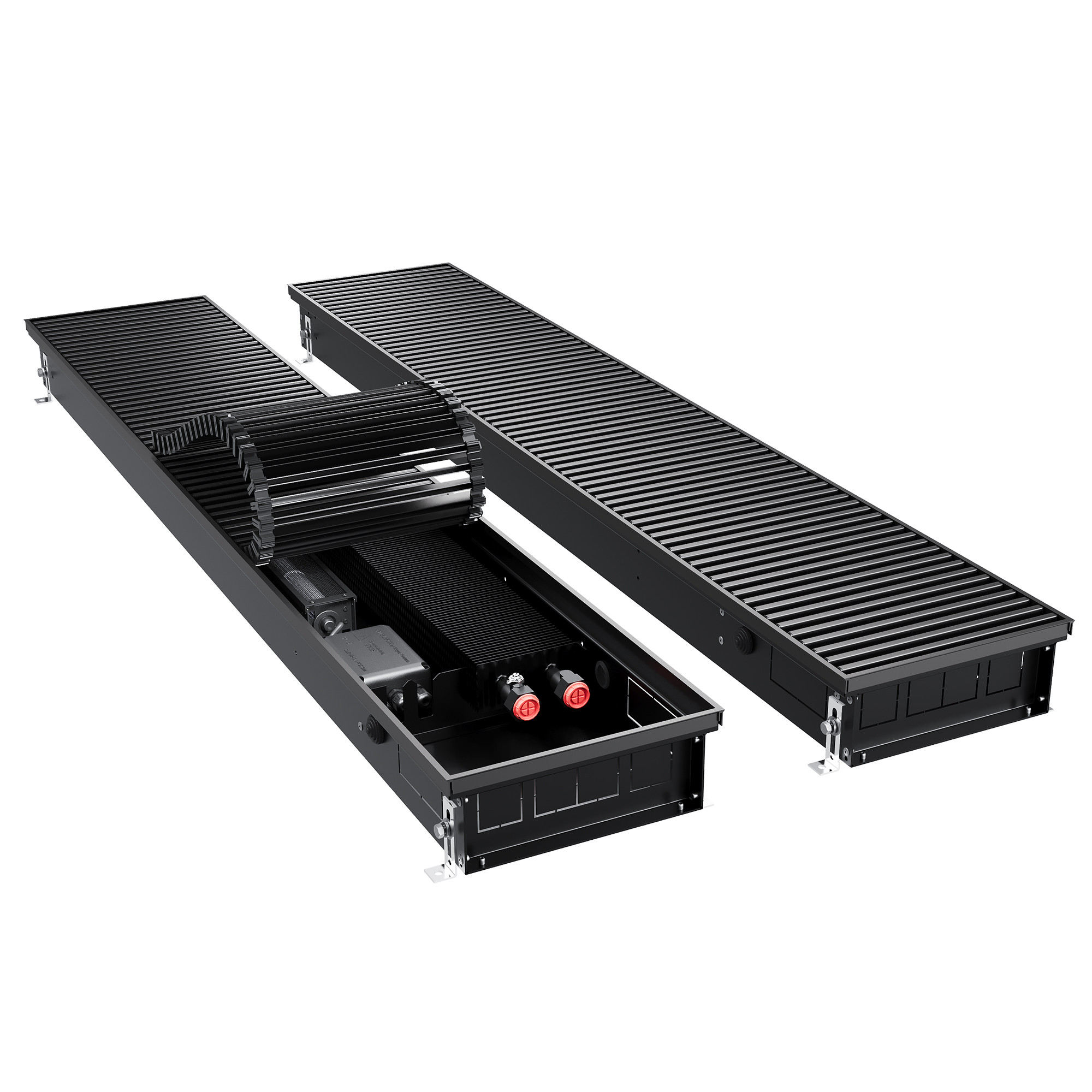 Конвектор внутрипольный Royal Thermo ATRIUM TURBO-90/250/3000-DG-U-BL