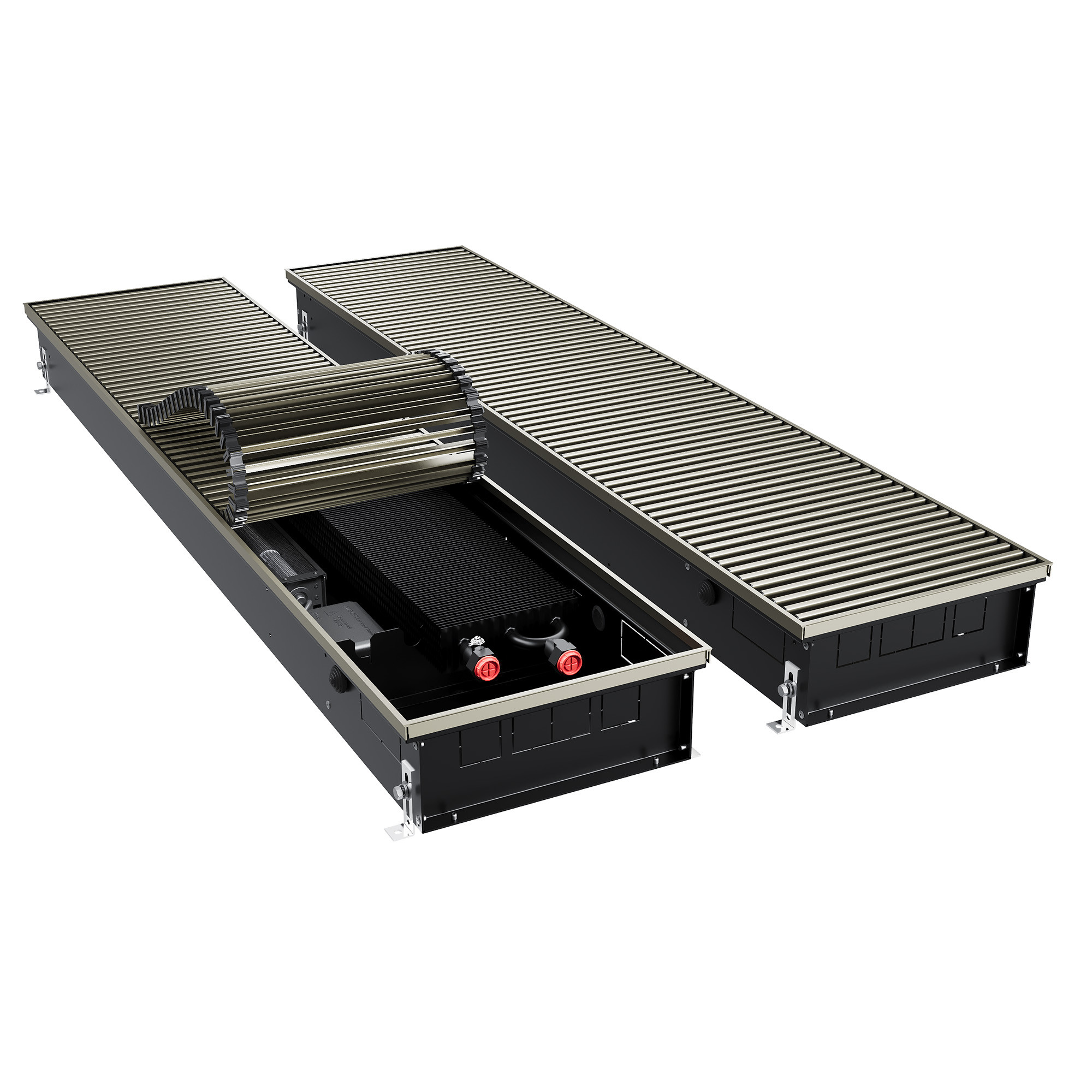 Конвектор внутрипольный Royal Thermo ATRIUM TURBO-110/300/3000-DG-U-LB