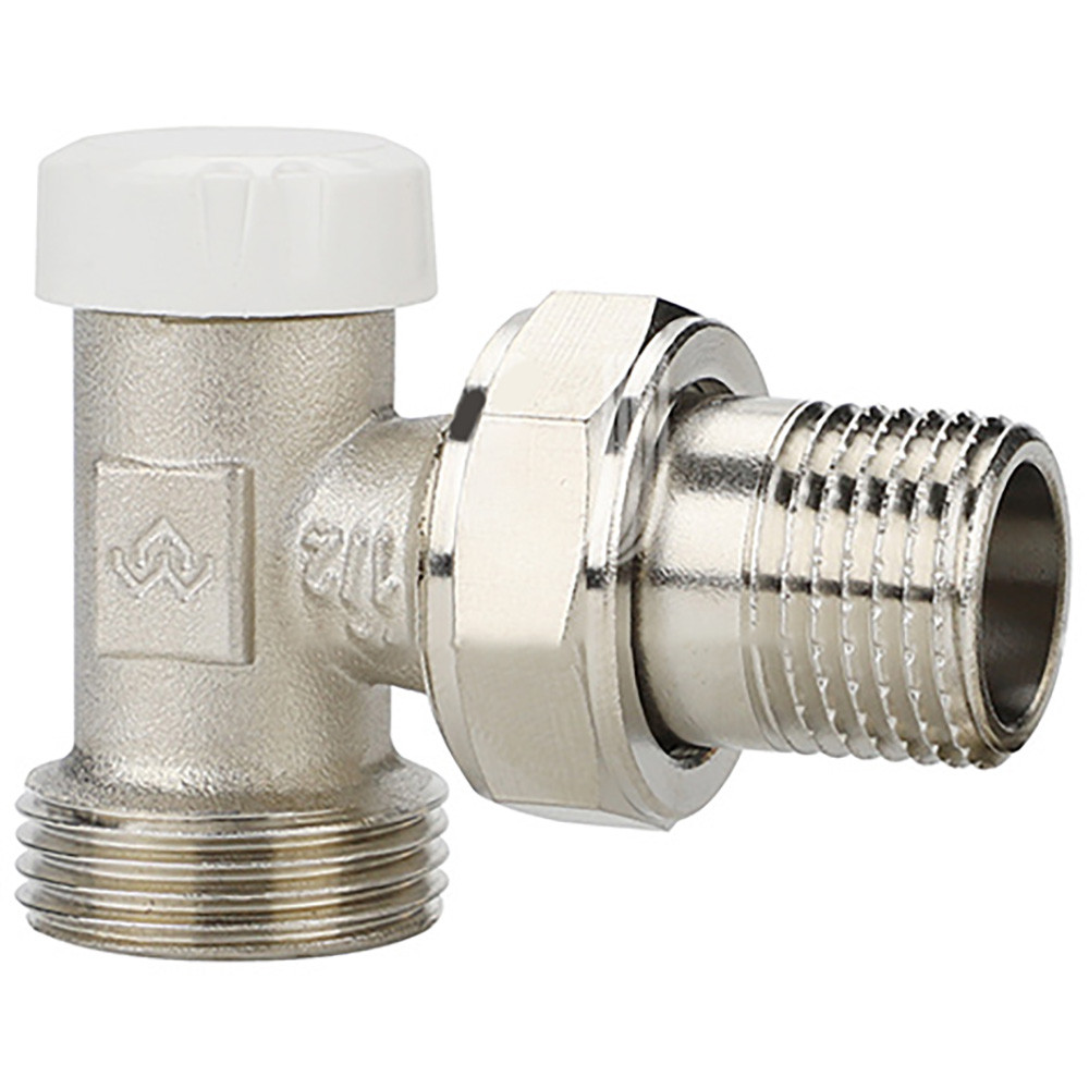 Клапан запорный VARMEGA радиаторный 1/2"x3/4"EK , угловой, VMRV03-N10415